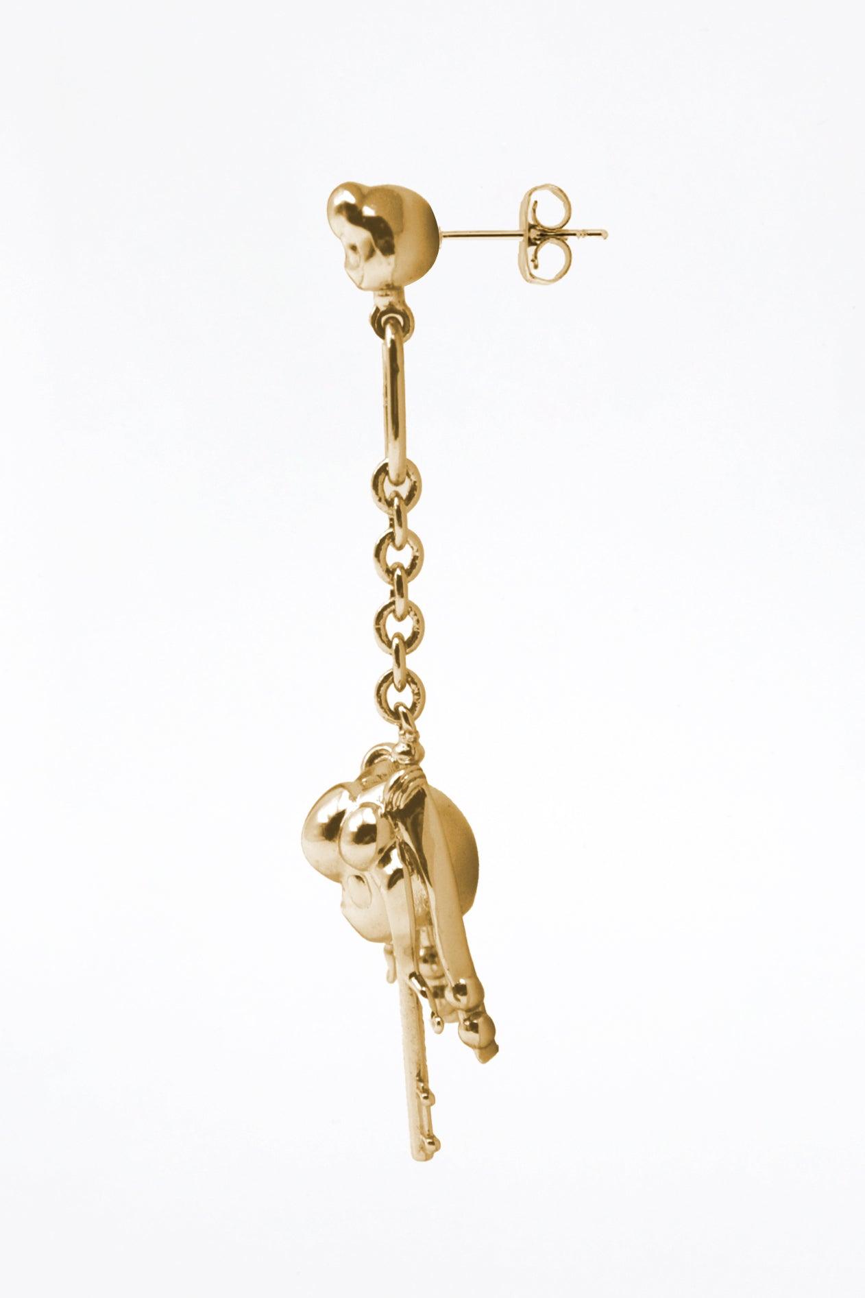 키 드롭 귀걸이