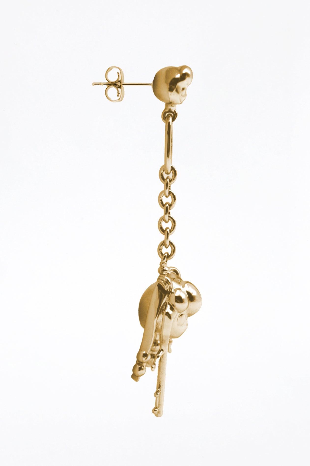 키 드롭 귀걸이