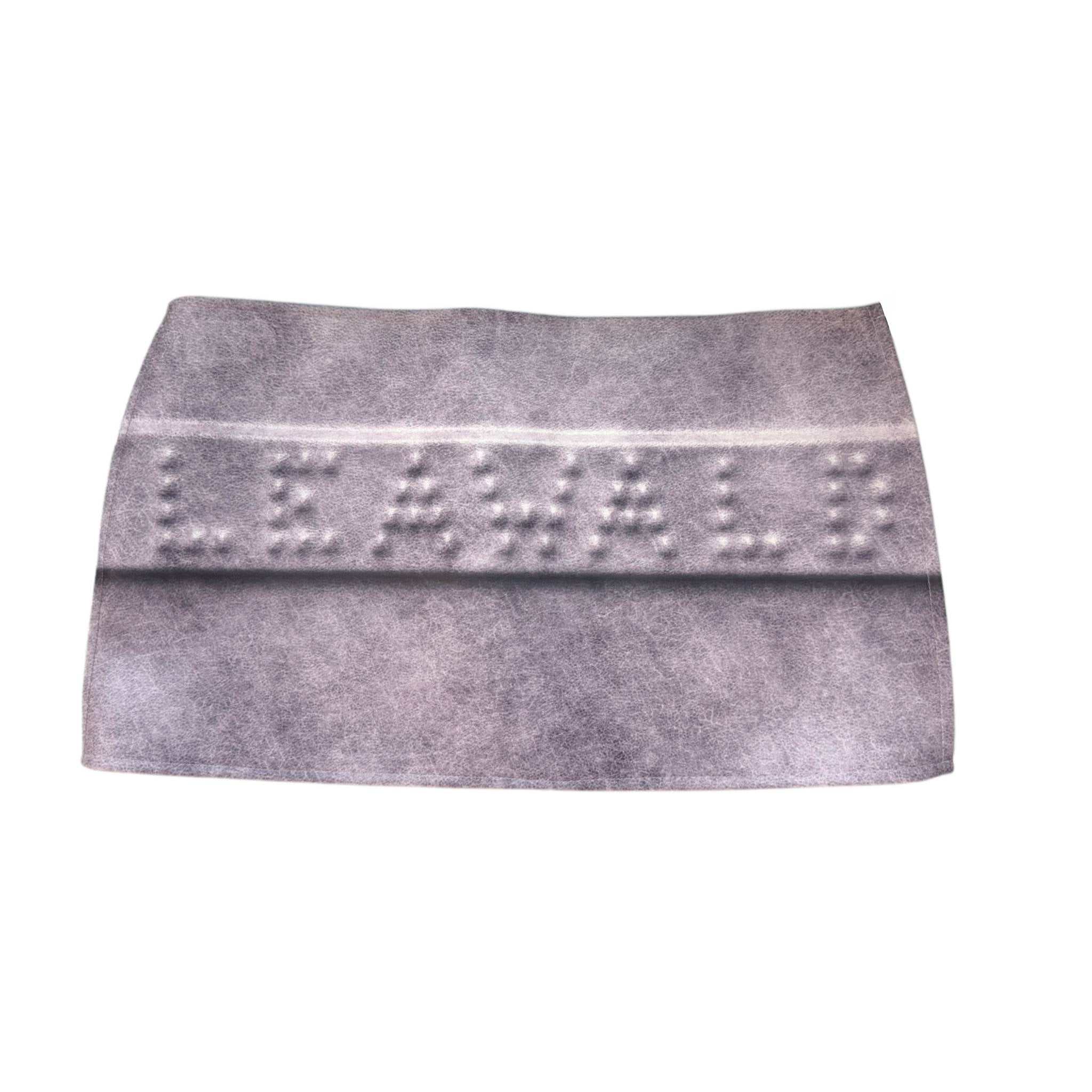 Fake Embossed Leather Mini Skirt