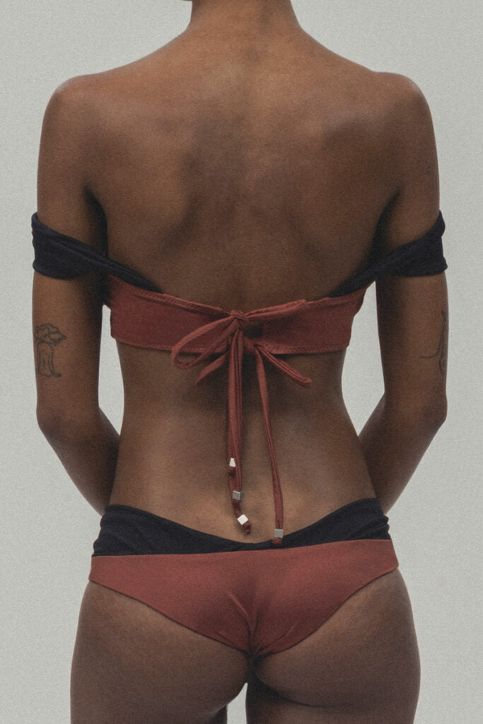 Figgy Bikini Top in Copper