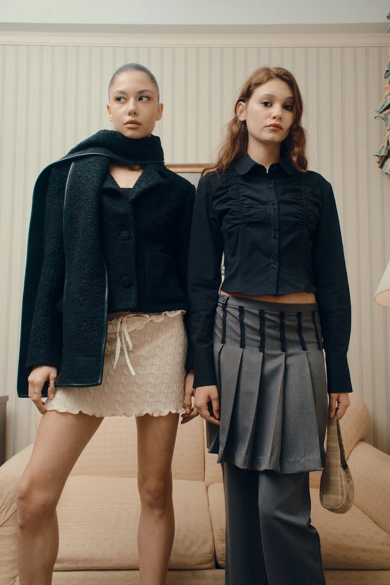 Bestie Ruched Blouse in Black