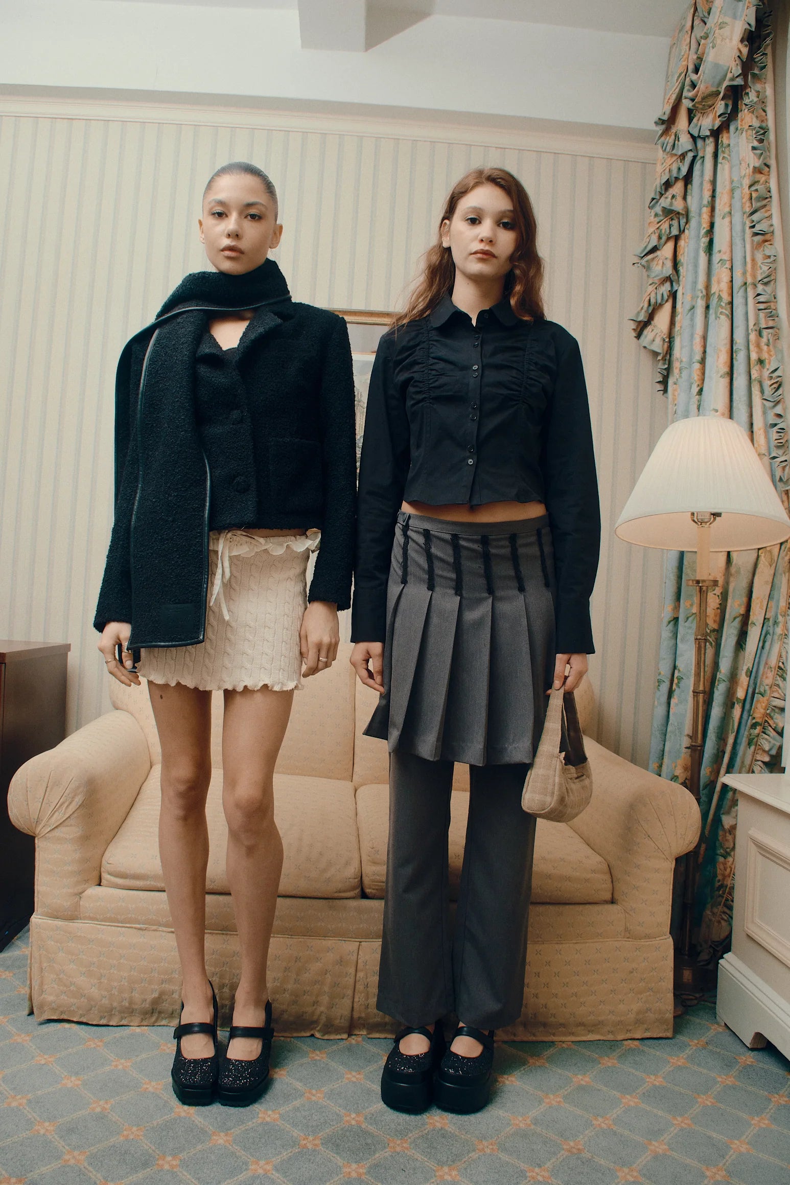 Say it Skirt Pants in Grey