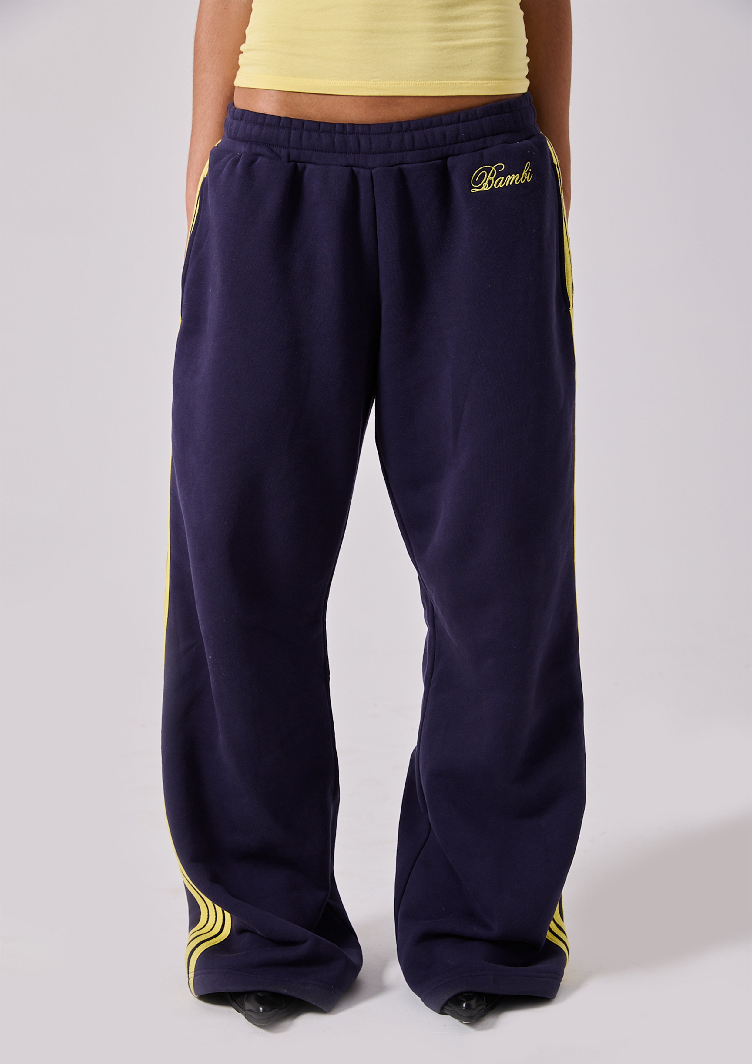 Lola Stripe Track Pant in Ink