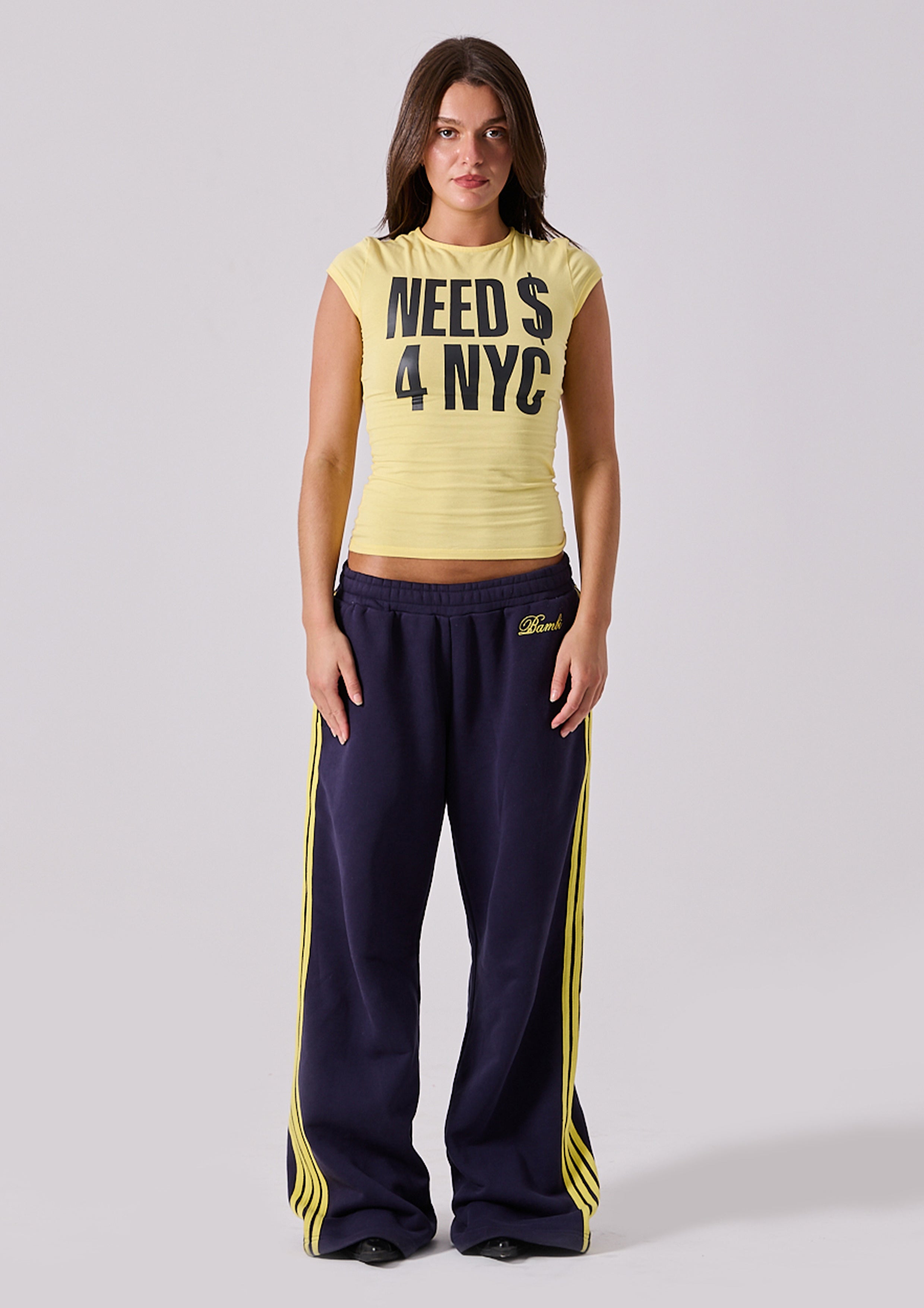 Lola Stripe Track Pant in Ink