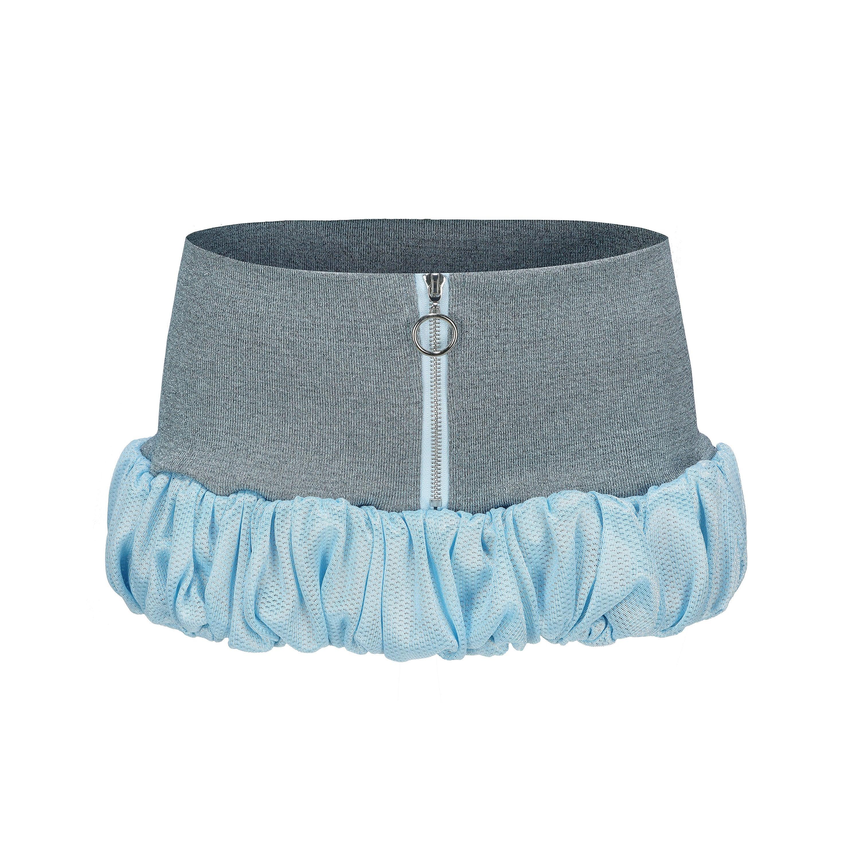 Fuwa Fuwa Mini Skirt in Blue