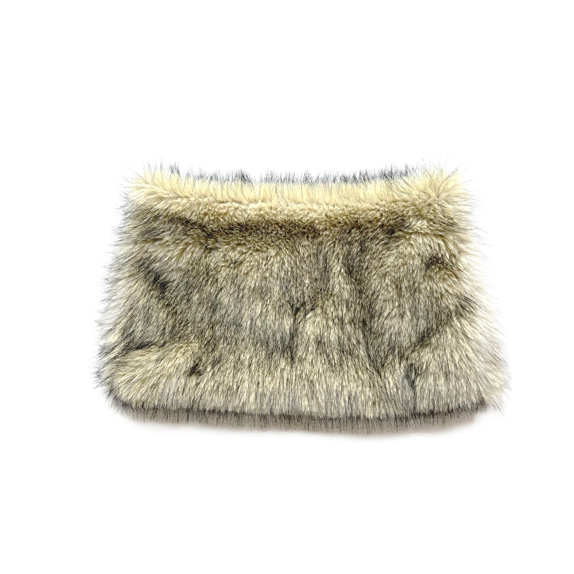 Straw Yellow Faux Fur Mini Skirt