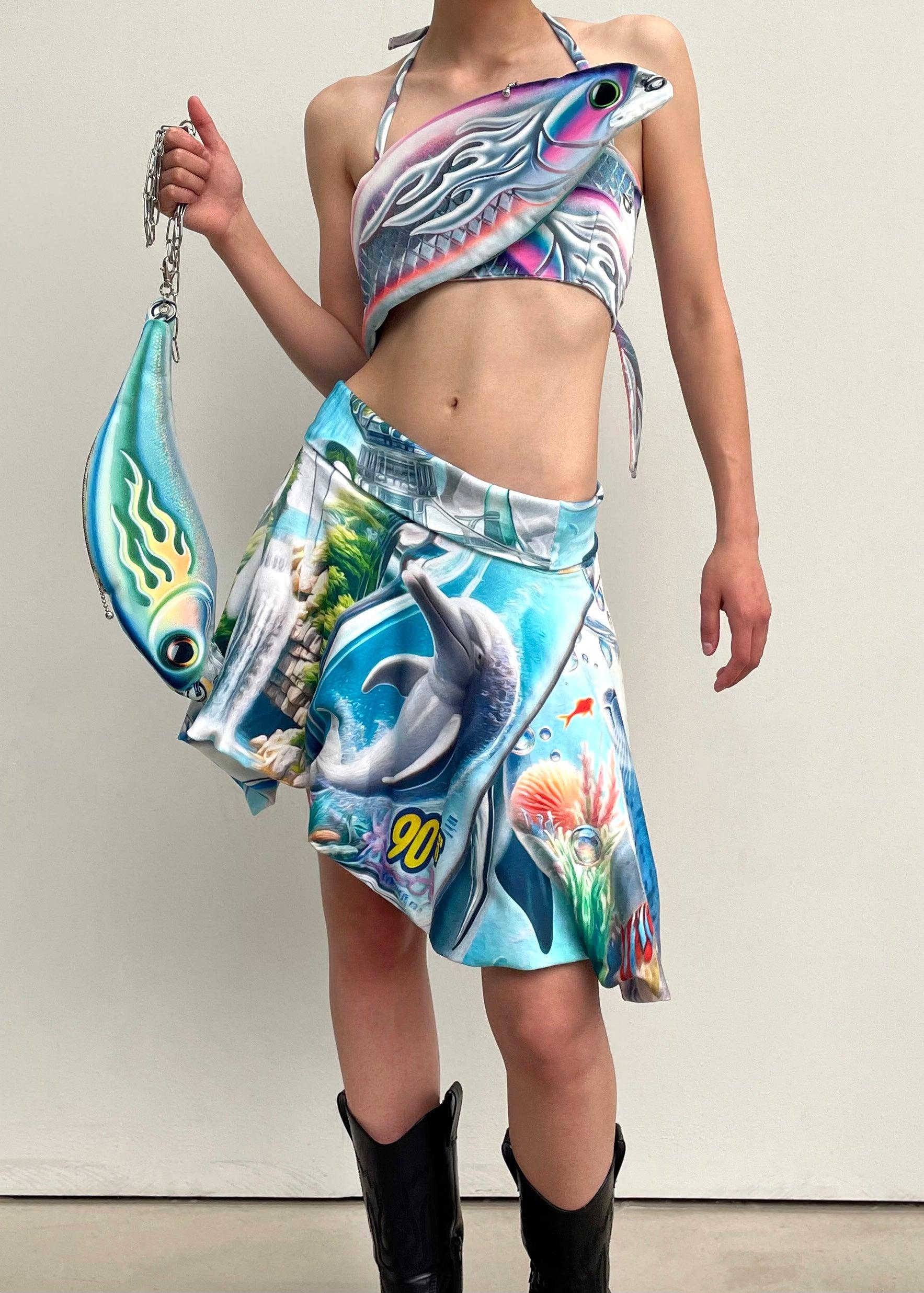 물고기 미끼 파우치 백