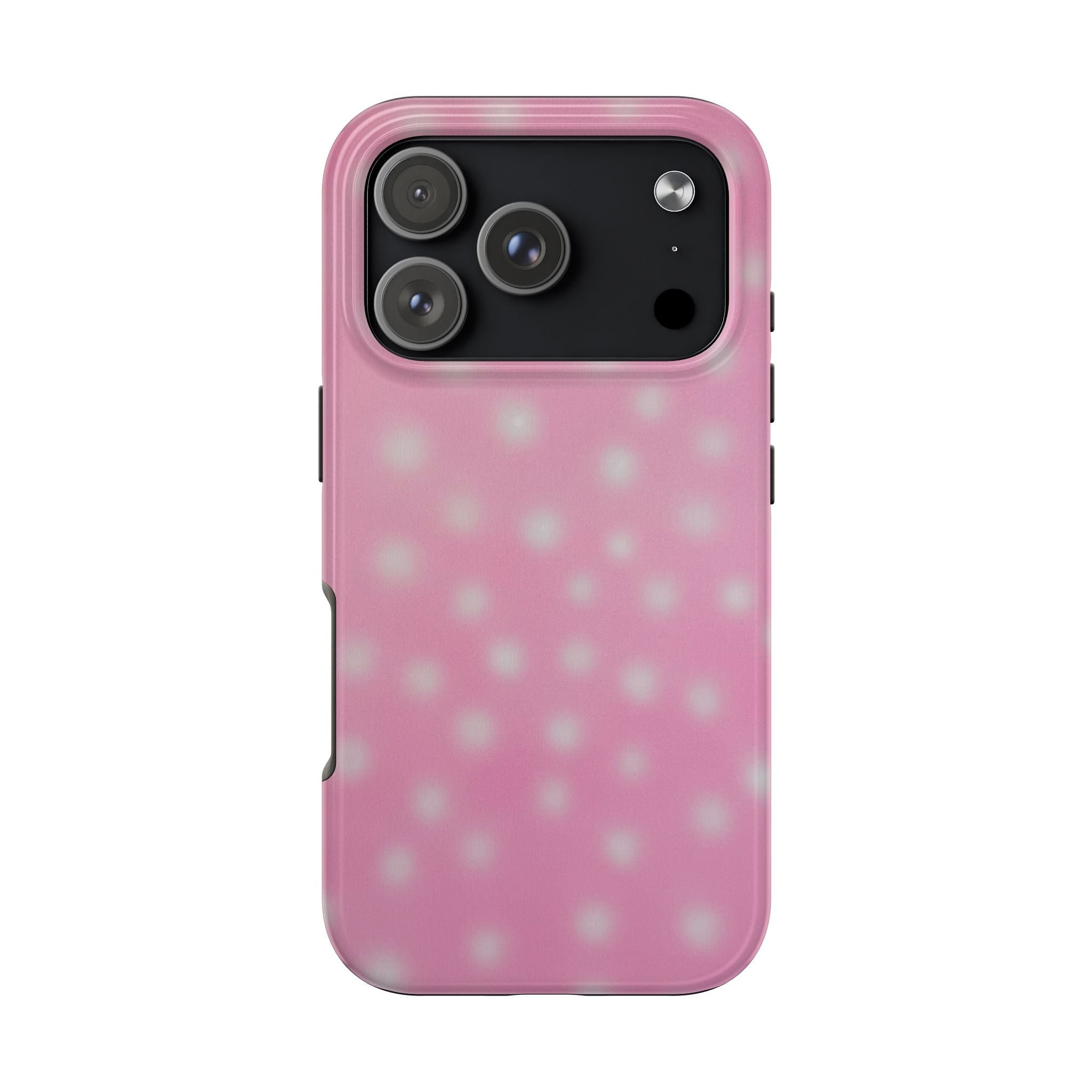 "Strawberry Swirl Polka Dot" Airbrush iPhone Case