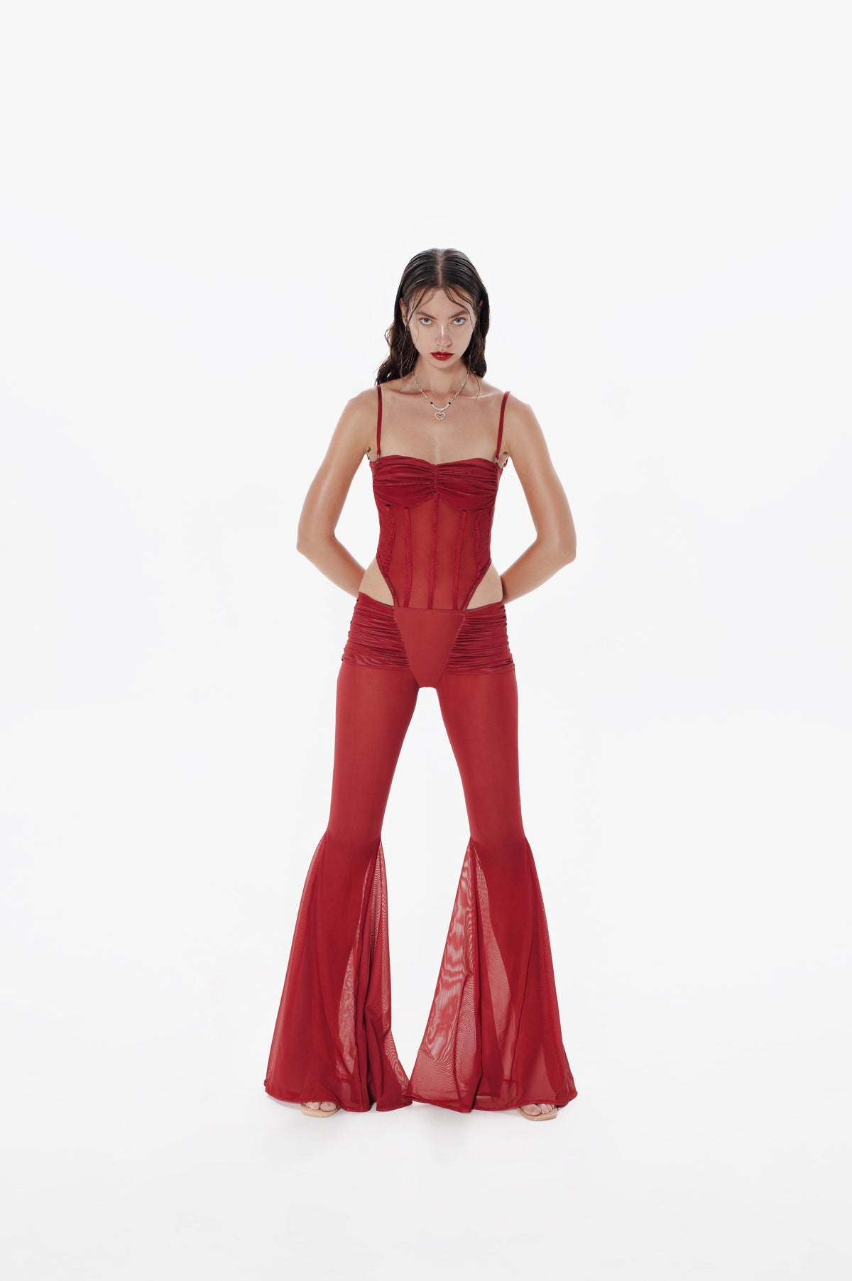 Genesis Jumpsuit in Red