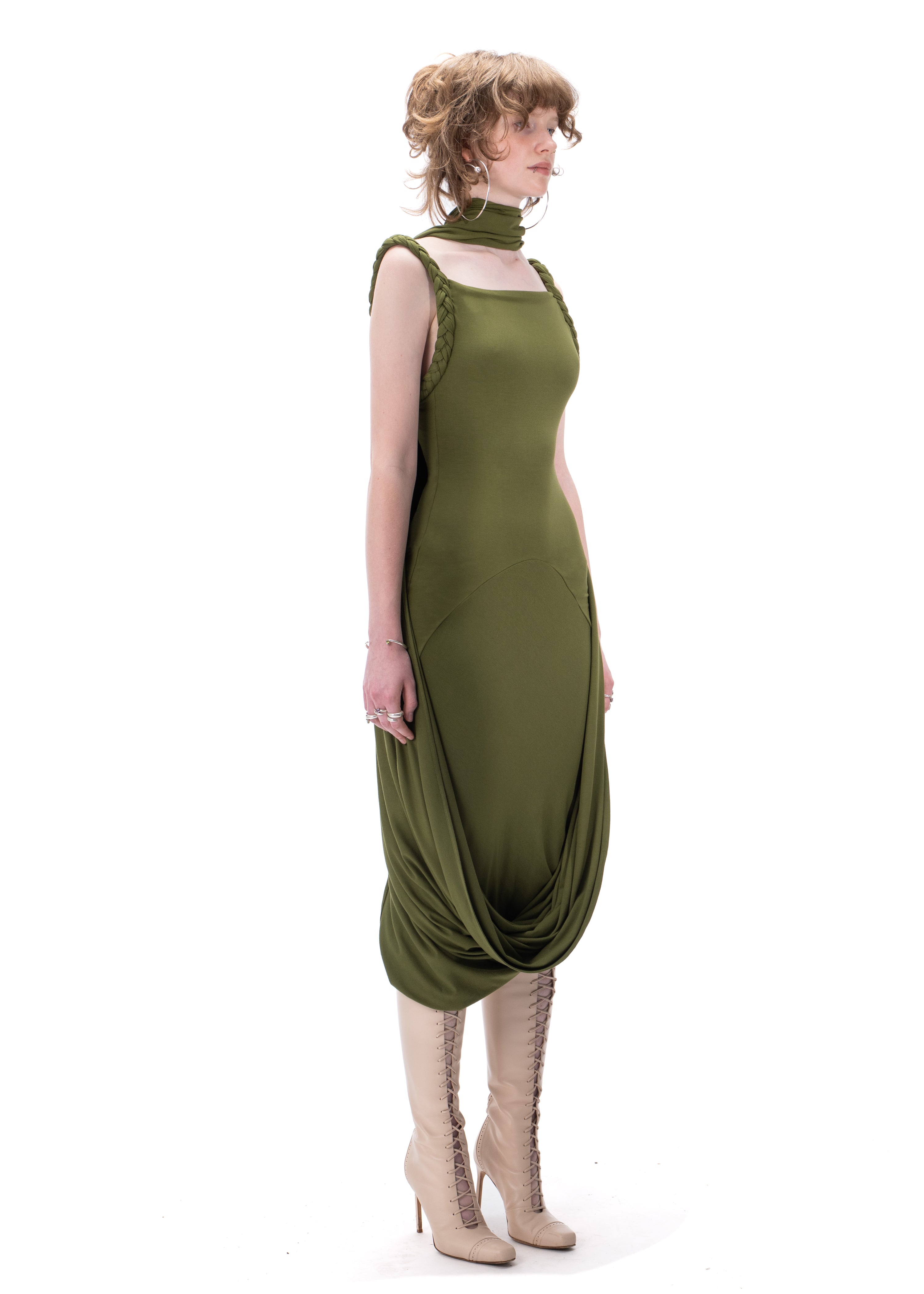 willow green dress Azazie Saige