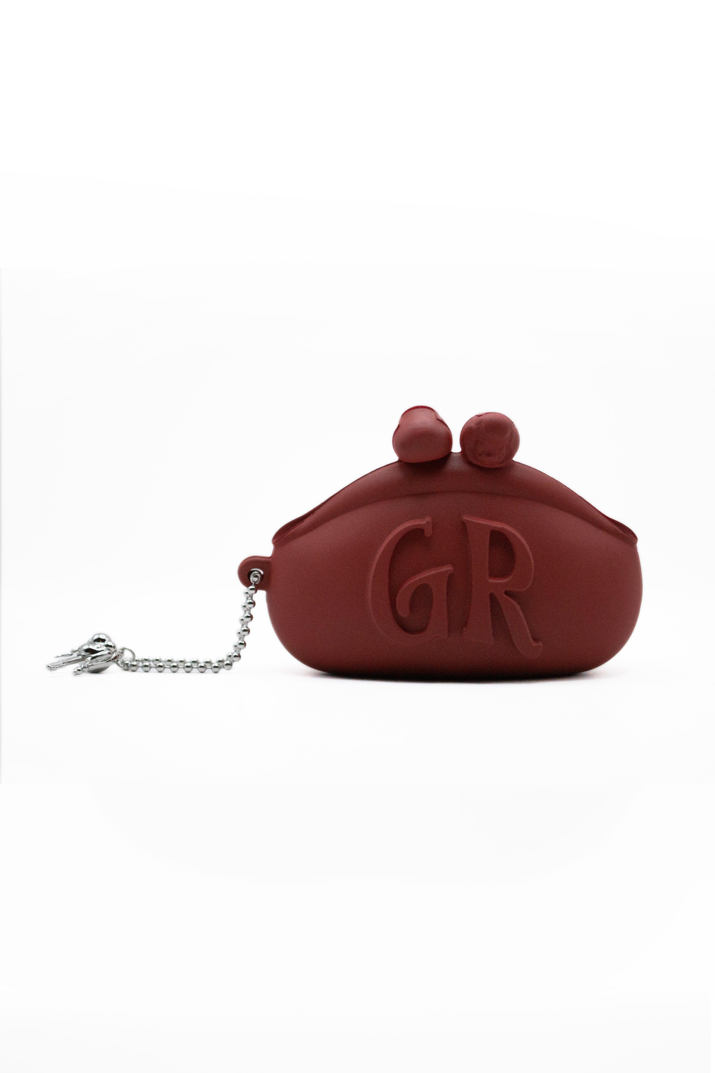Mini Coin Purse in Metallic Brown