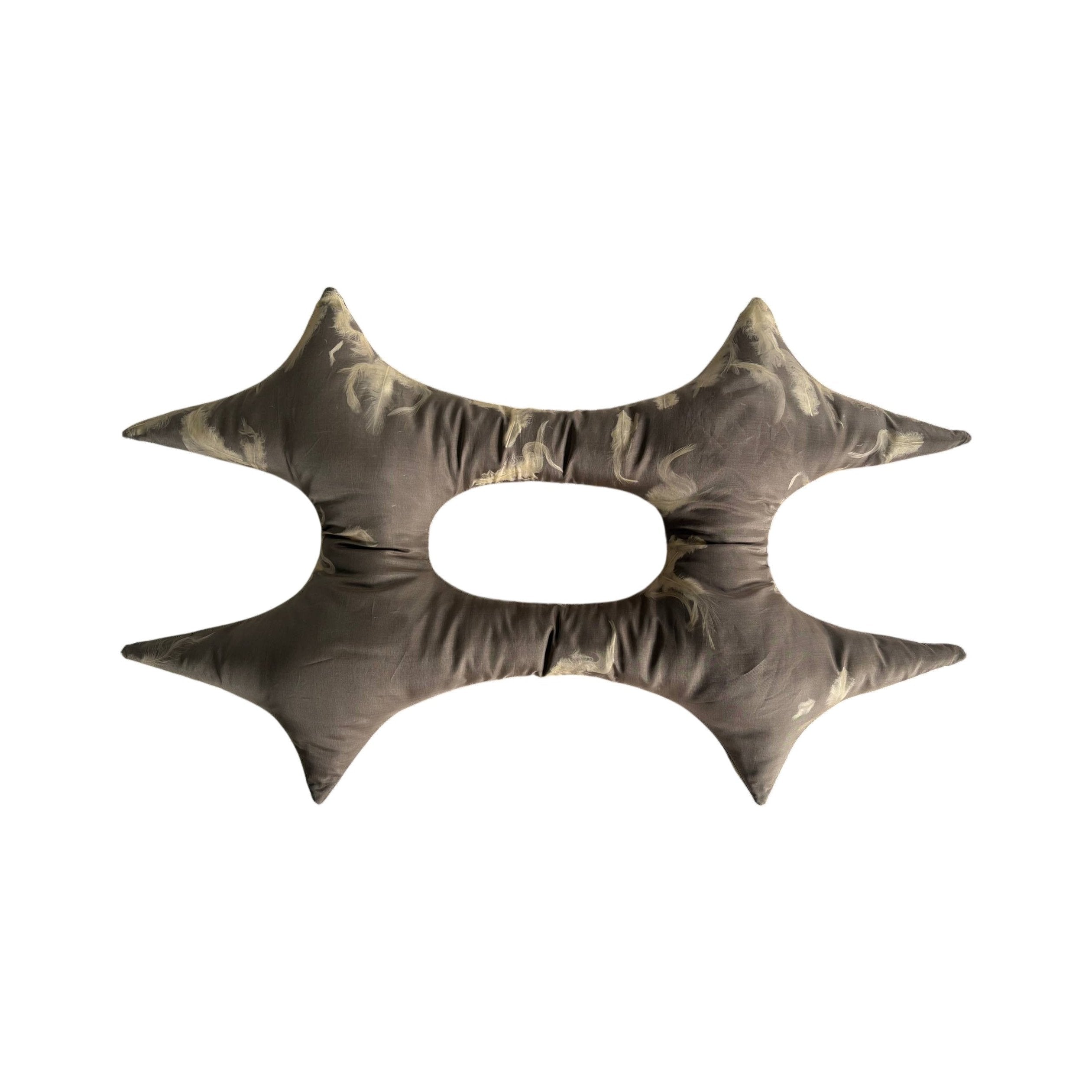 Hashtag Pillow in Brown