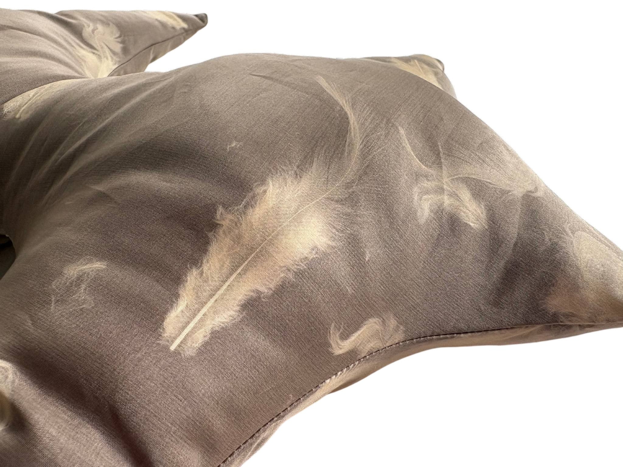 Hashtag Pillow in Brown