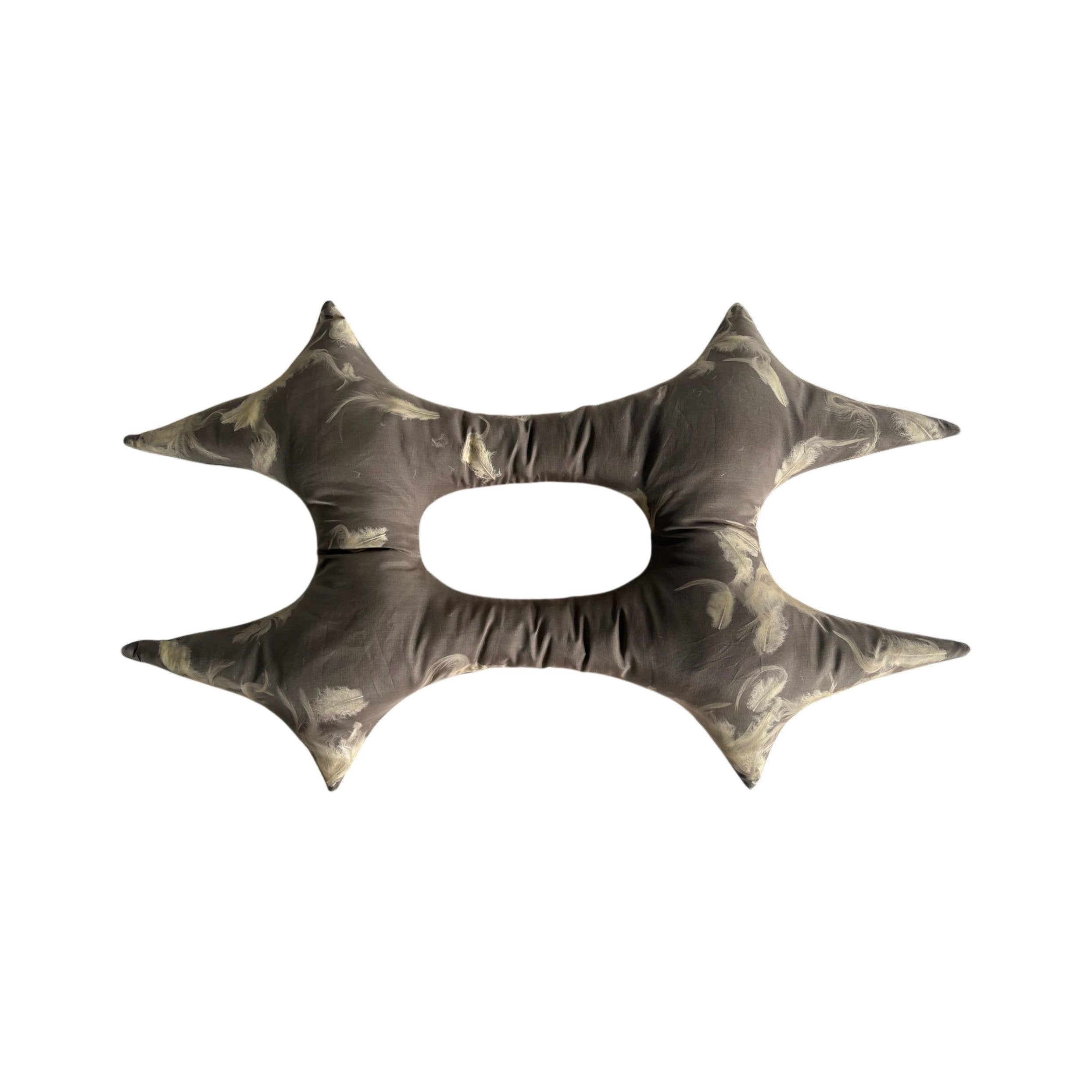 Hashtag Pillow in Brown