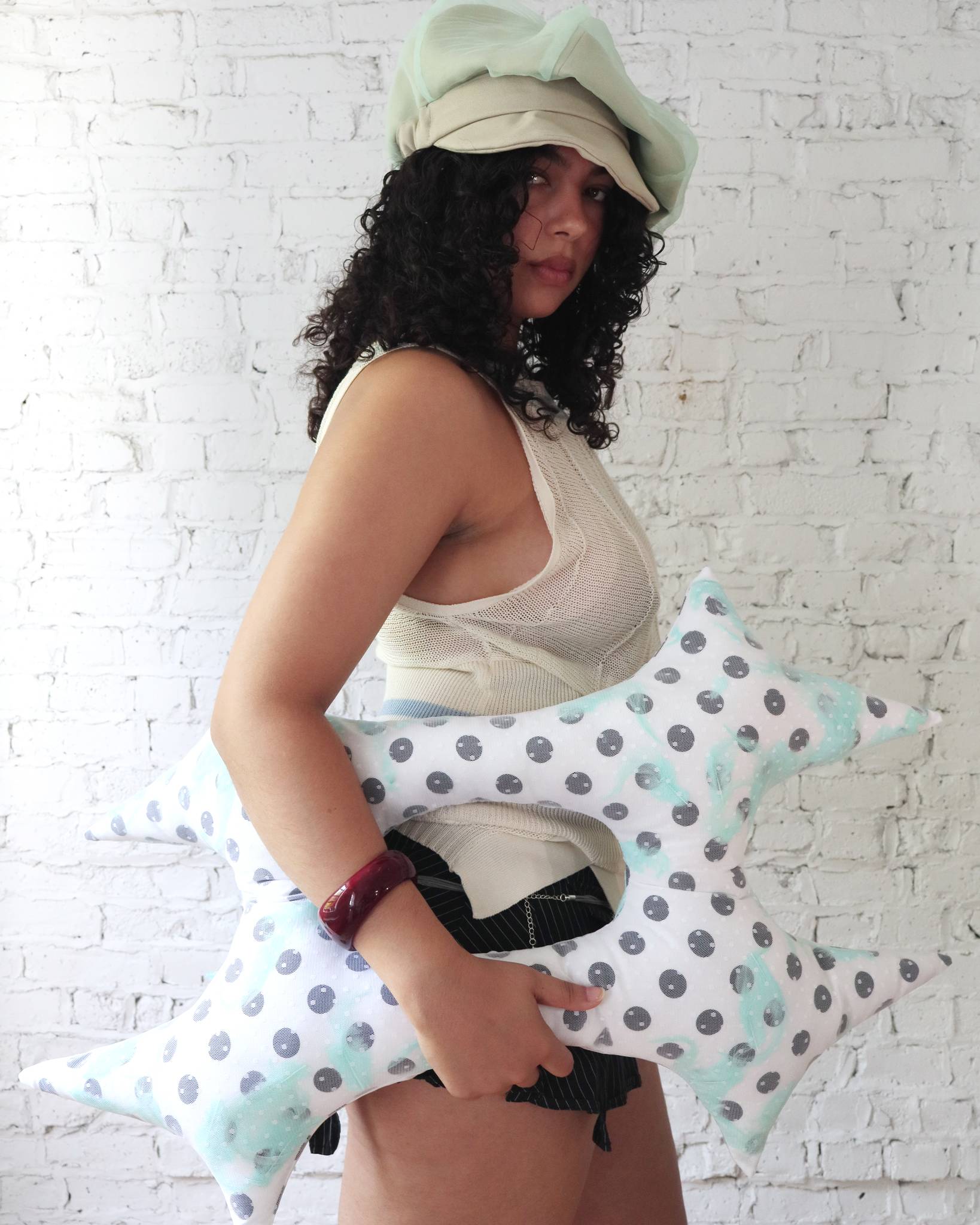 Hashtag Pillow in Polka Dot