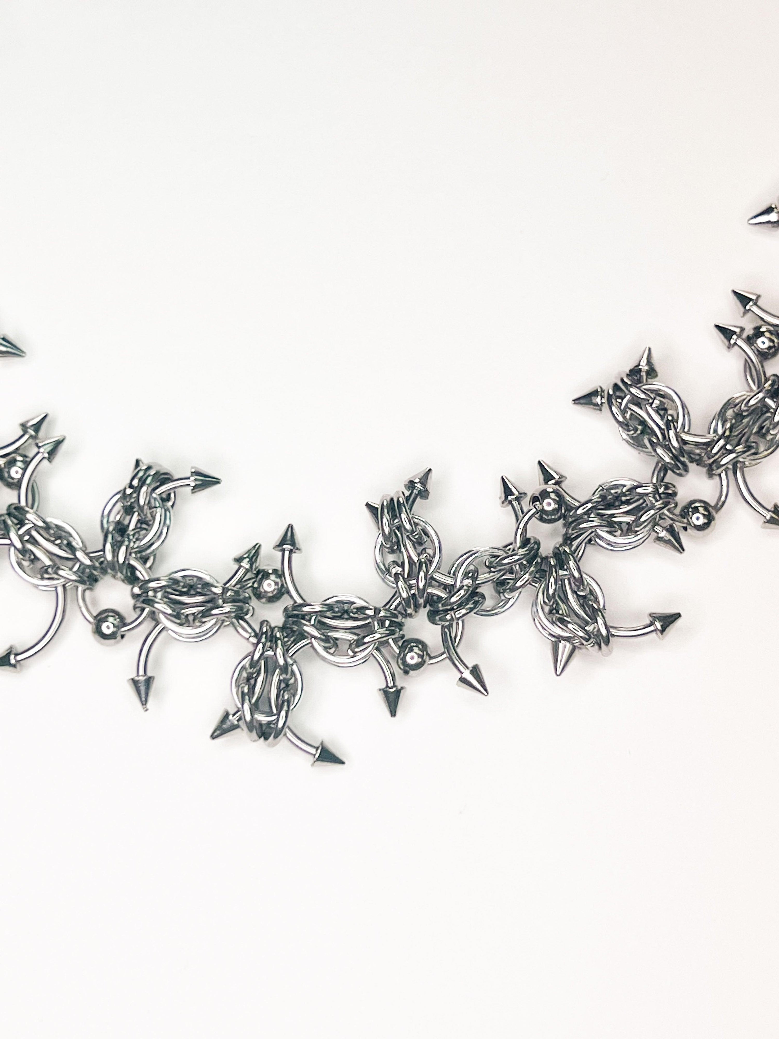 Heavy Metal Tattoo Choker in Thorn
