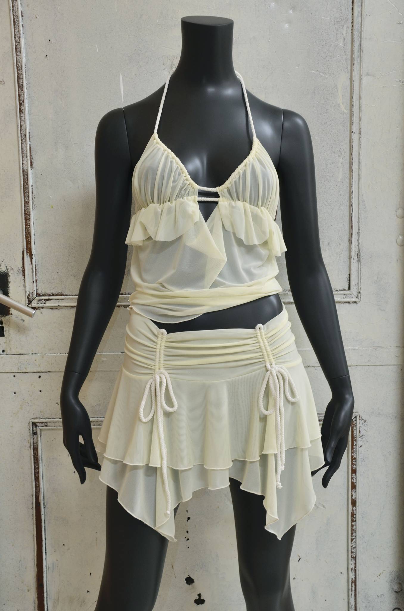 Creme Babydoll Top