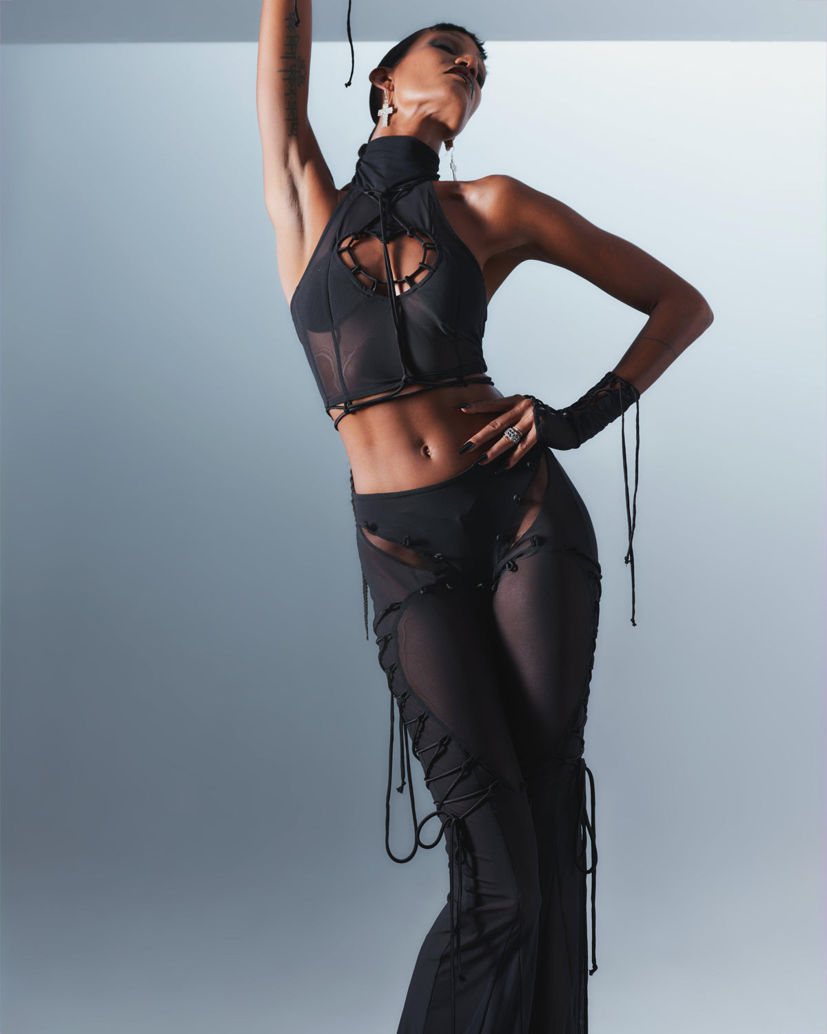 Feelings Die Pants in Black