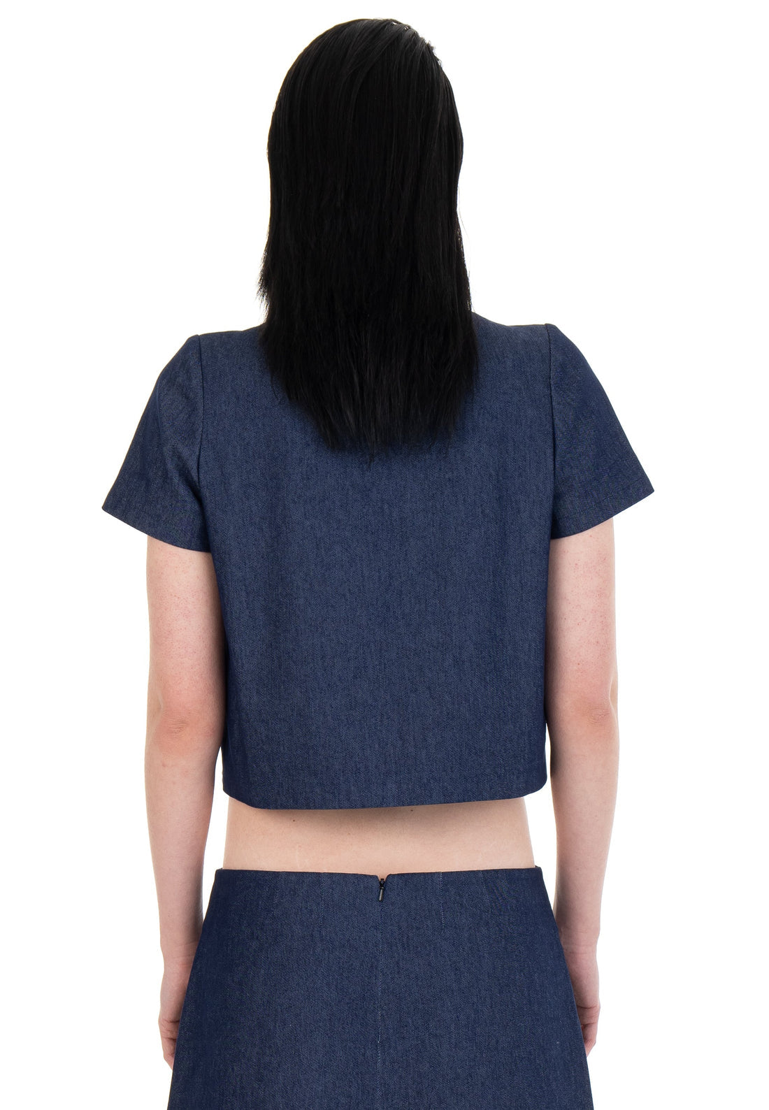 탈부착 가능한 슬리브 수트 재킷 데님