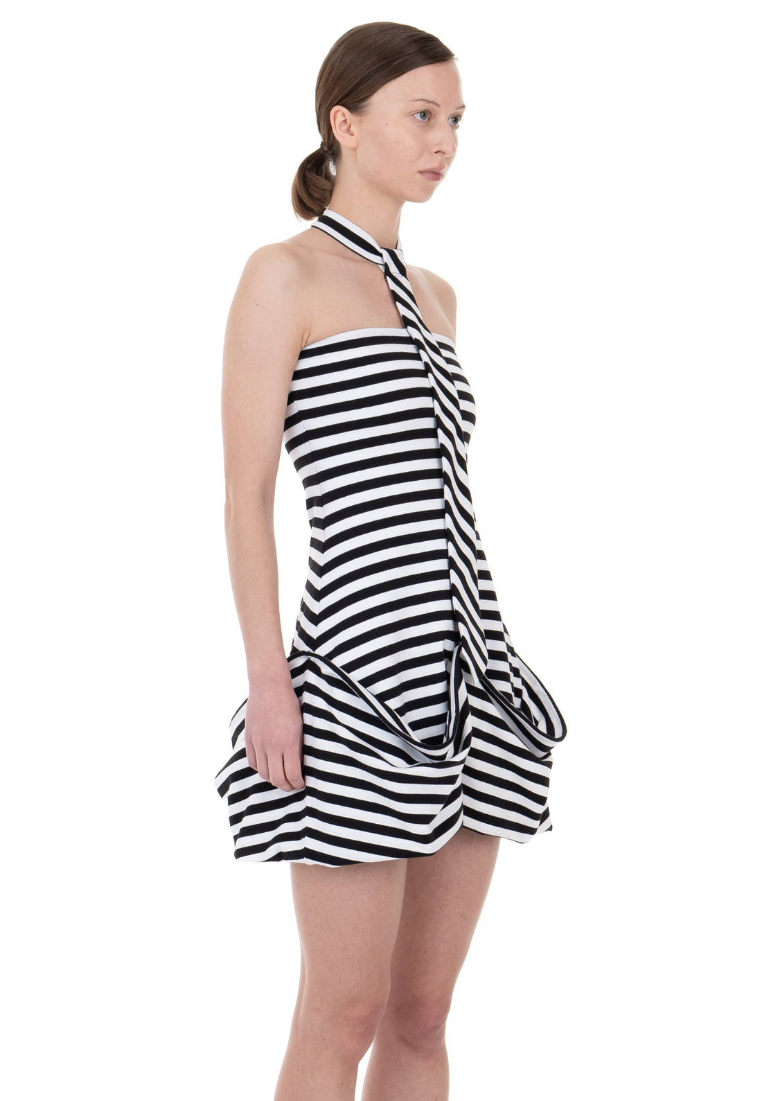 넥타이 드레이프 드레스