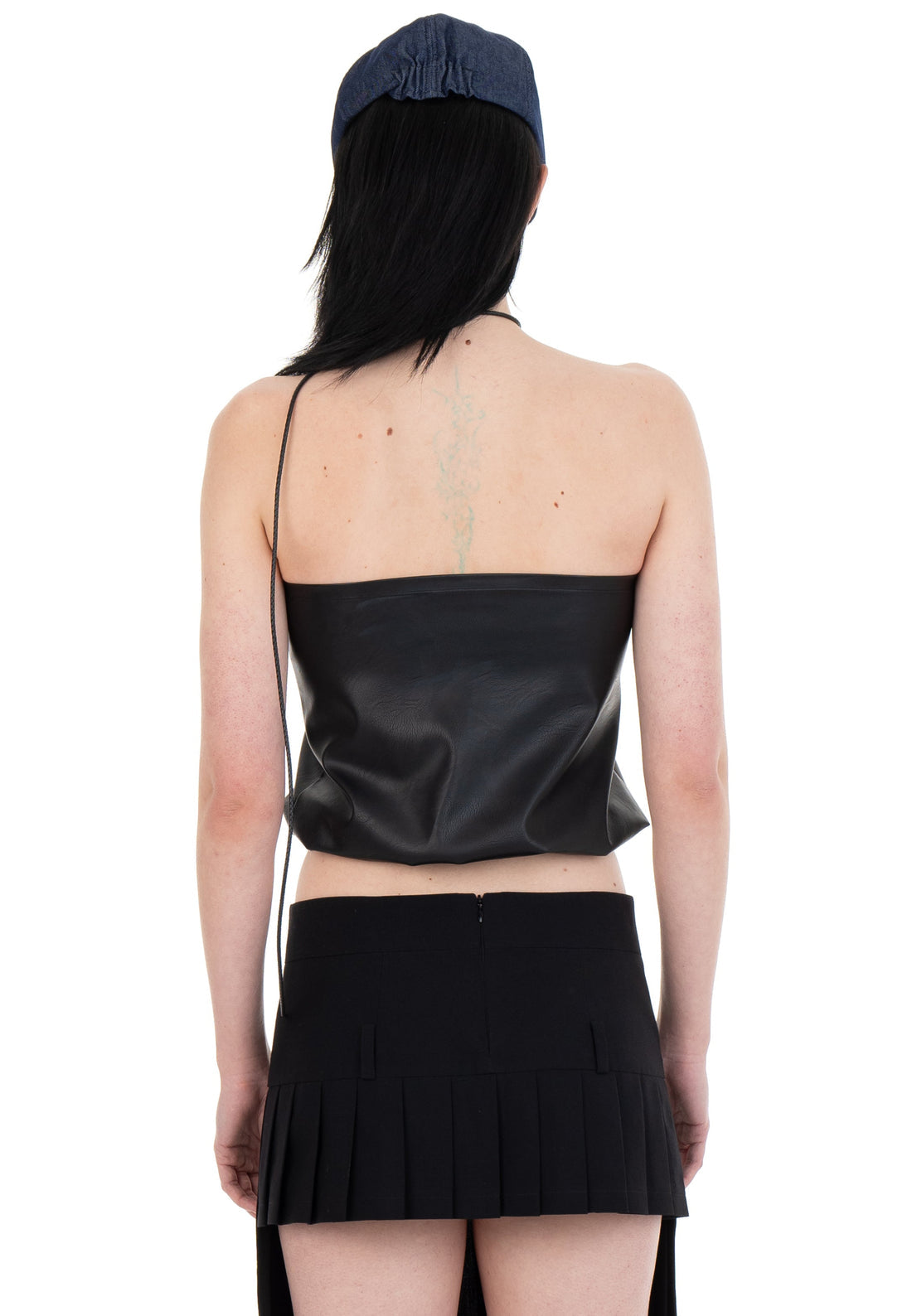 마이크 가죽 탑