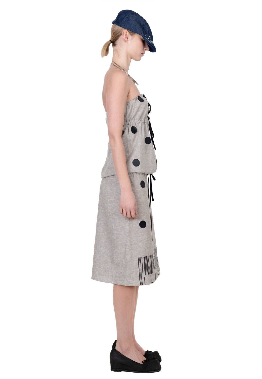 아이 러브 유 리넨 드레스