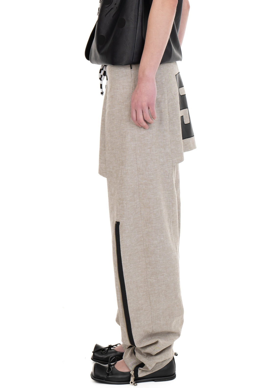 Linen Number Skirt Trouser