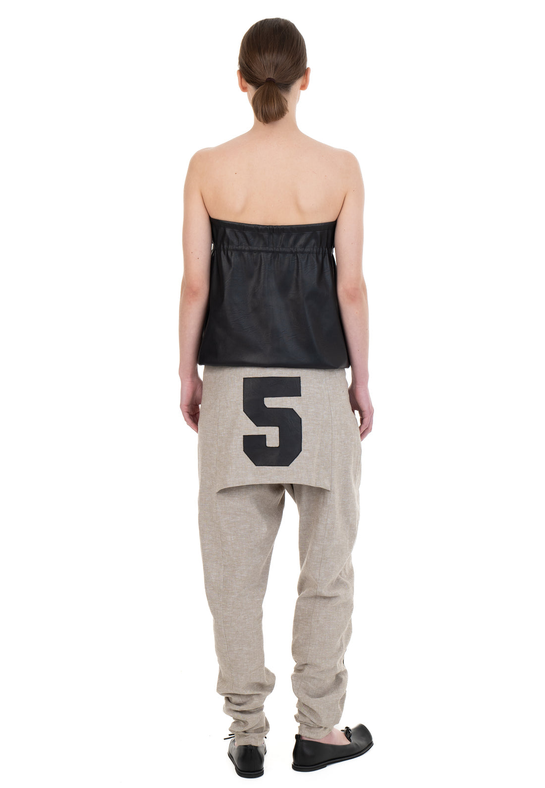 Linen Number Skirt Trouser