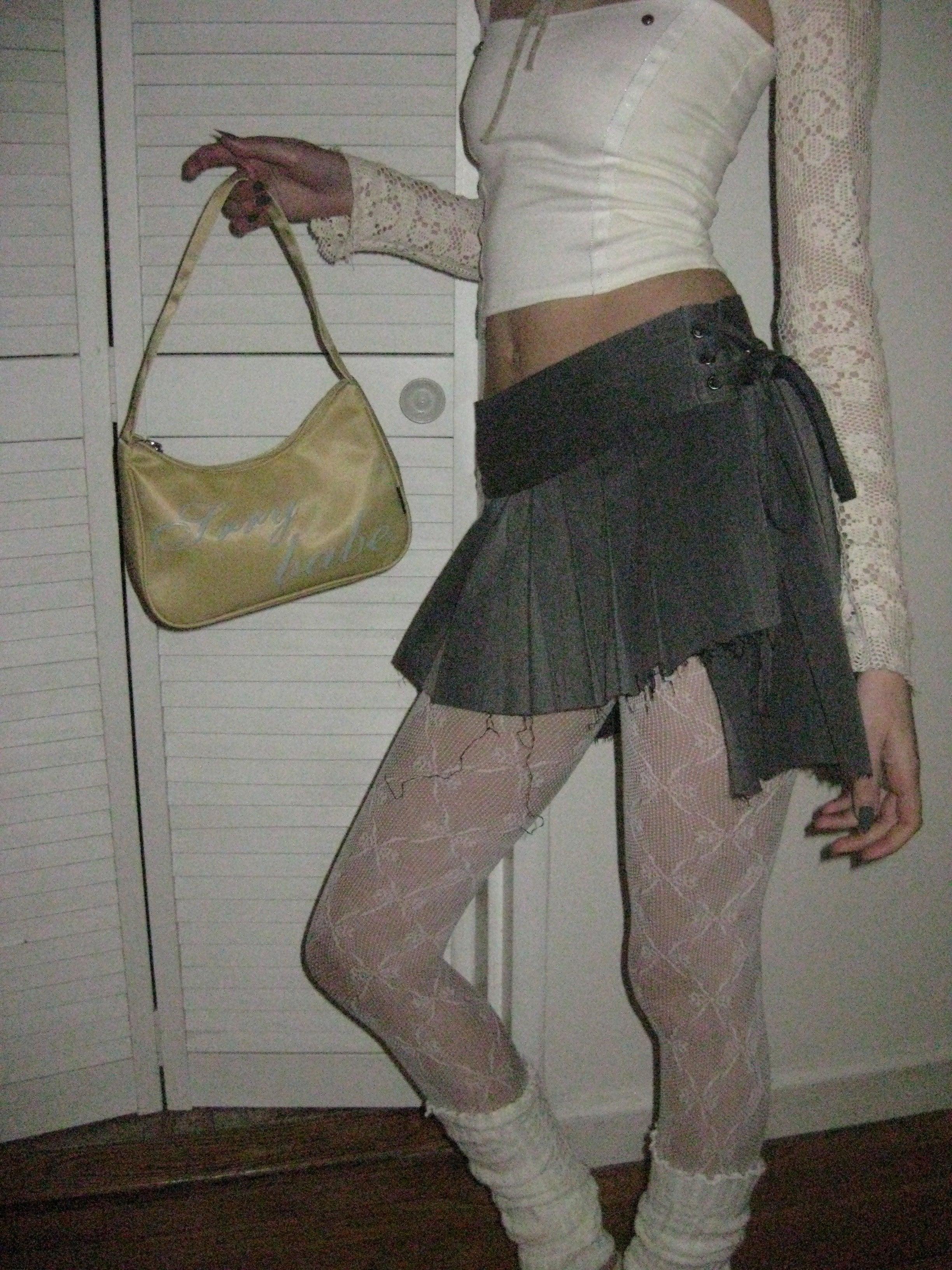 Asymmetrischer Wickelrock in Grau