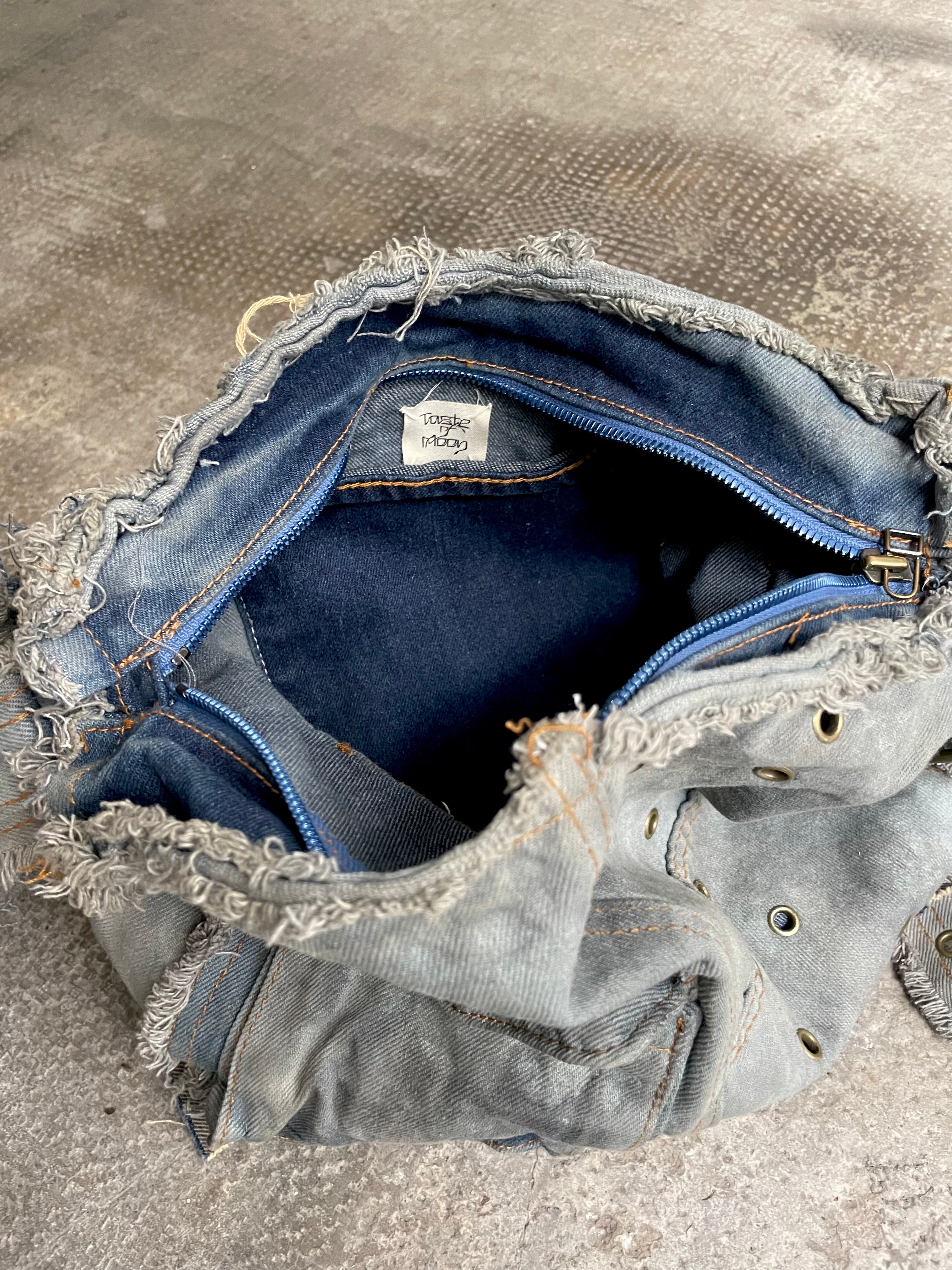 스웜프 데님 백