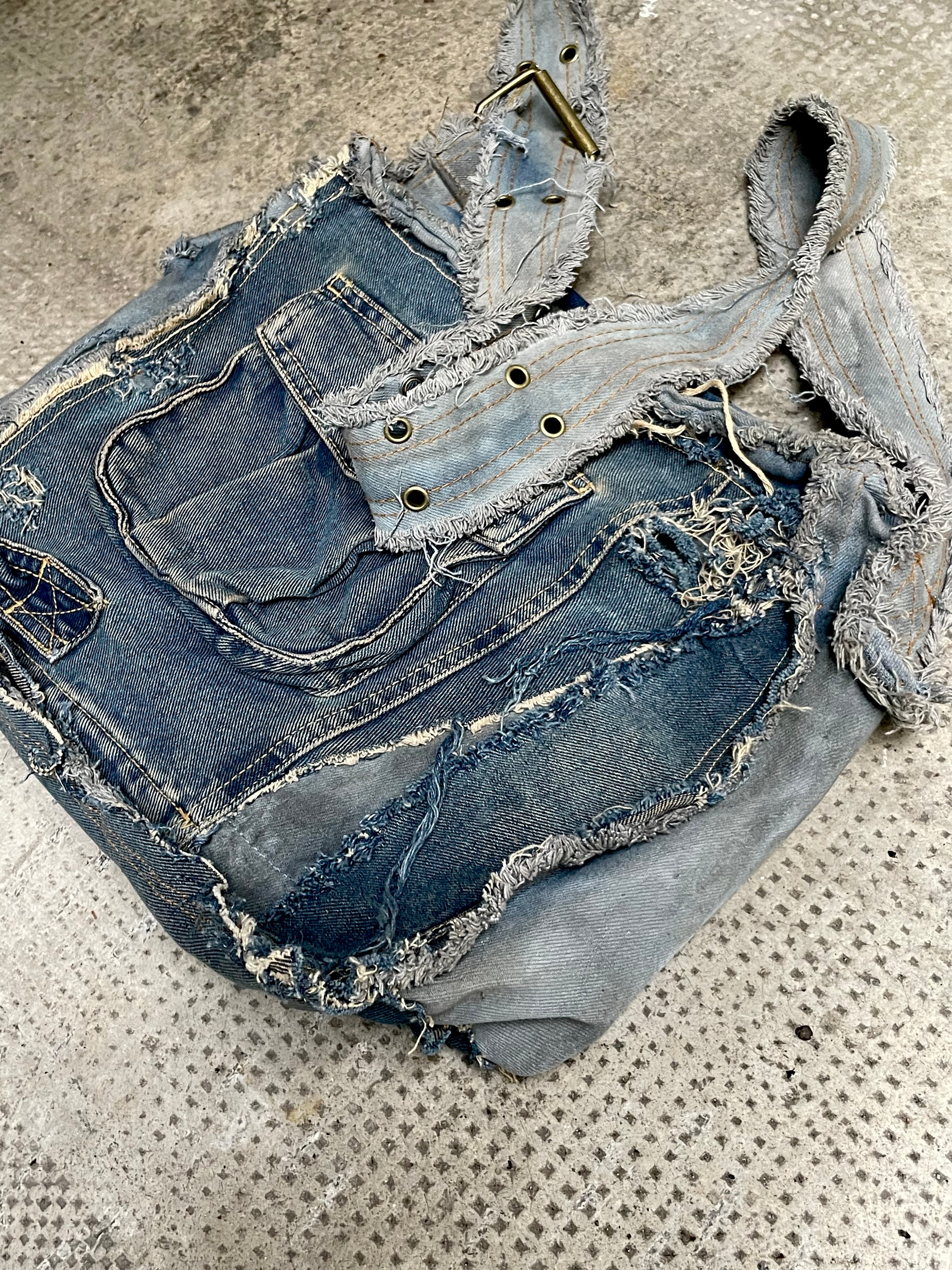 스웜프 데님 백