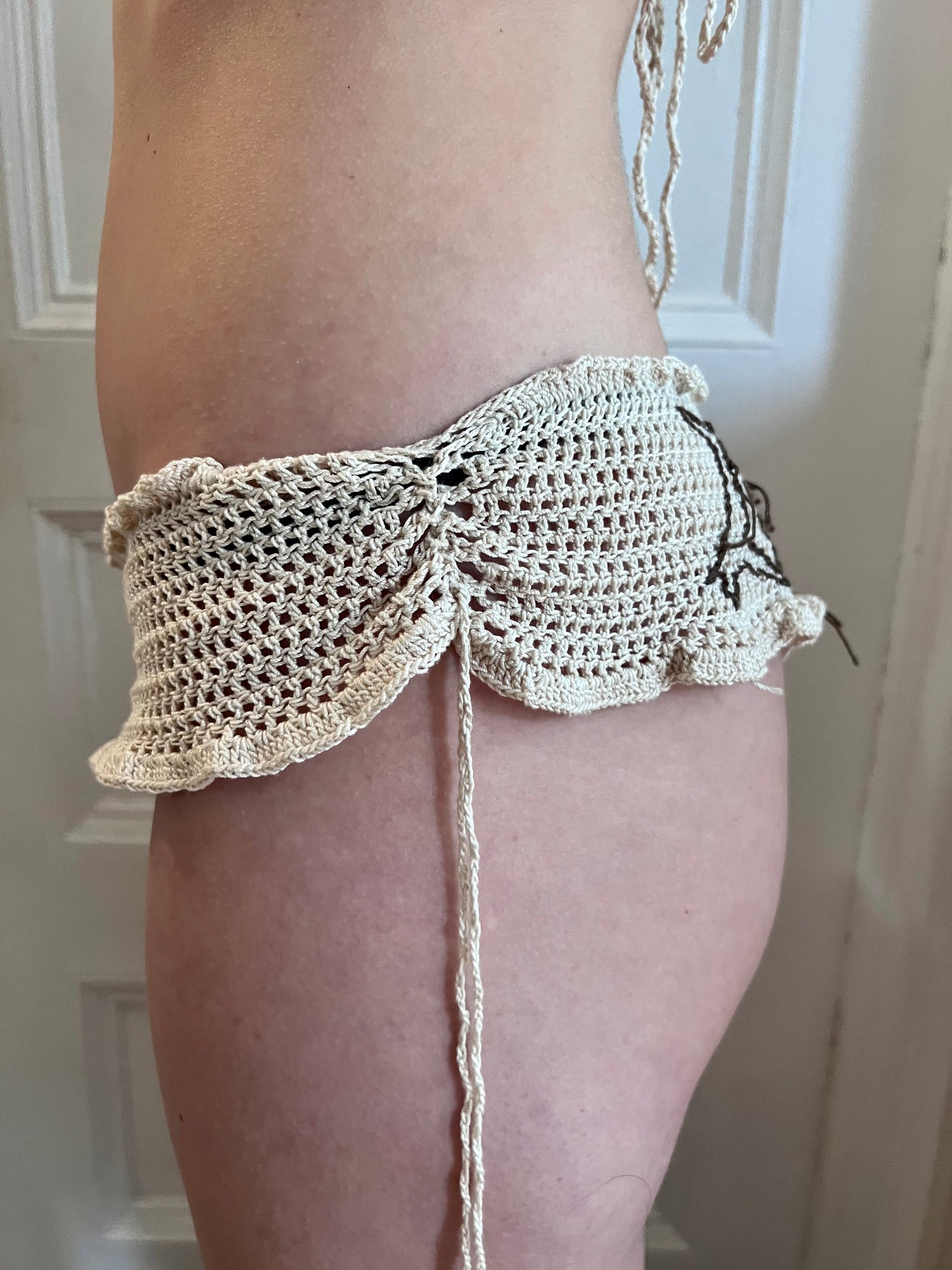 Lakras Beige Crochet Bikini Set