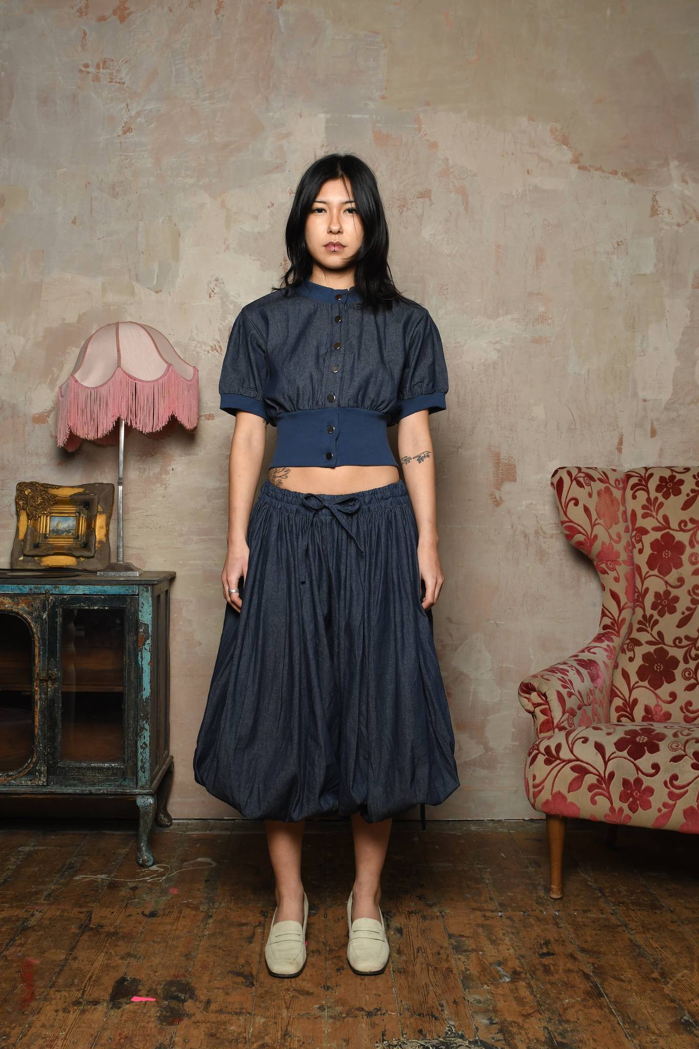 Denim Oshi Capri