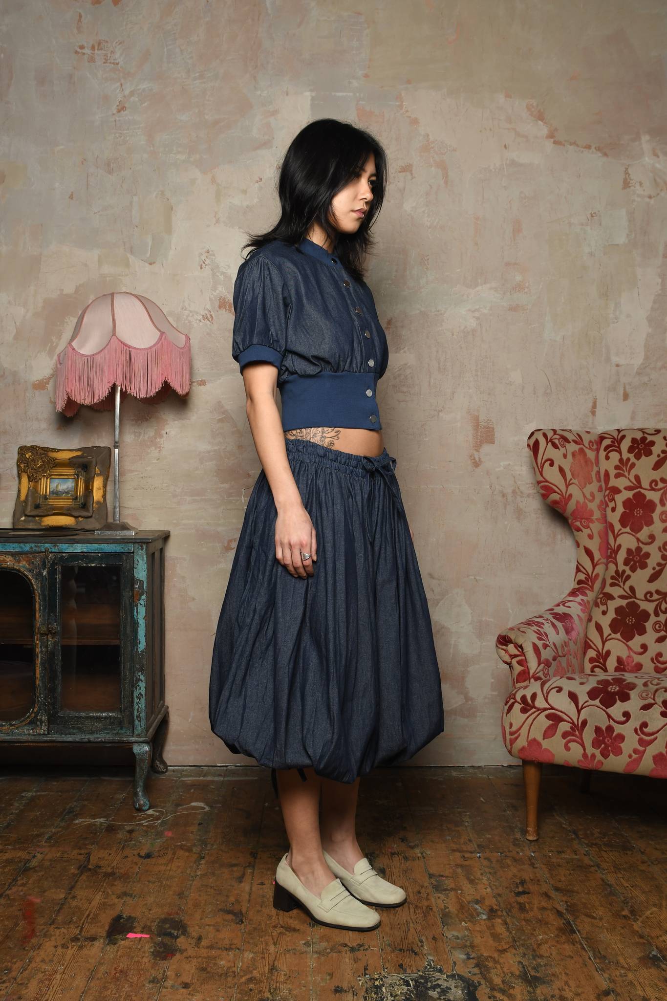 Denim Oshi Capri
