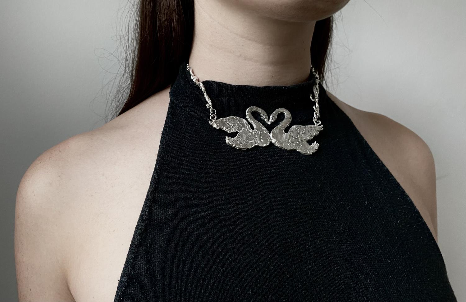 Swan Lovers Necklace