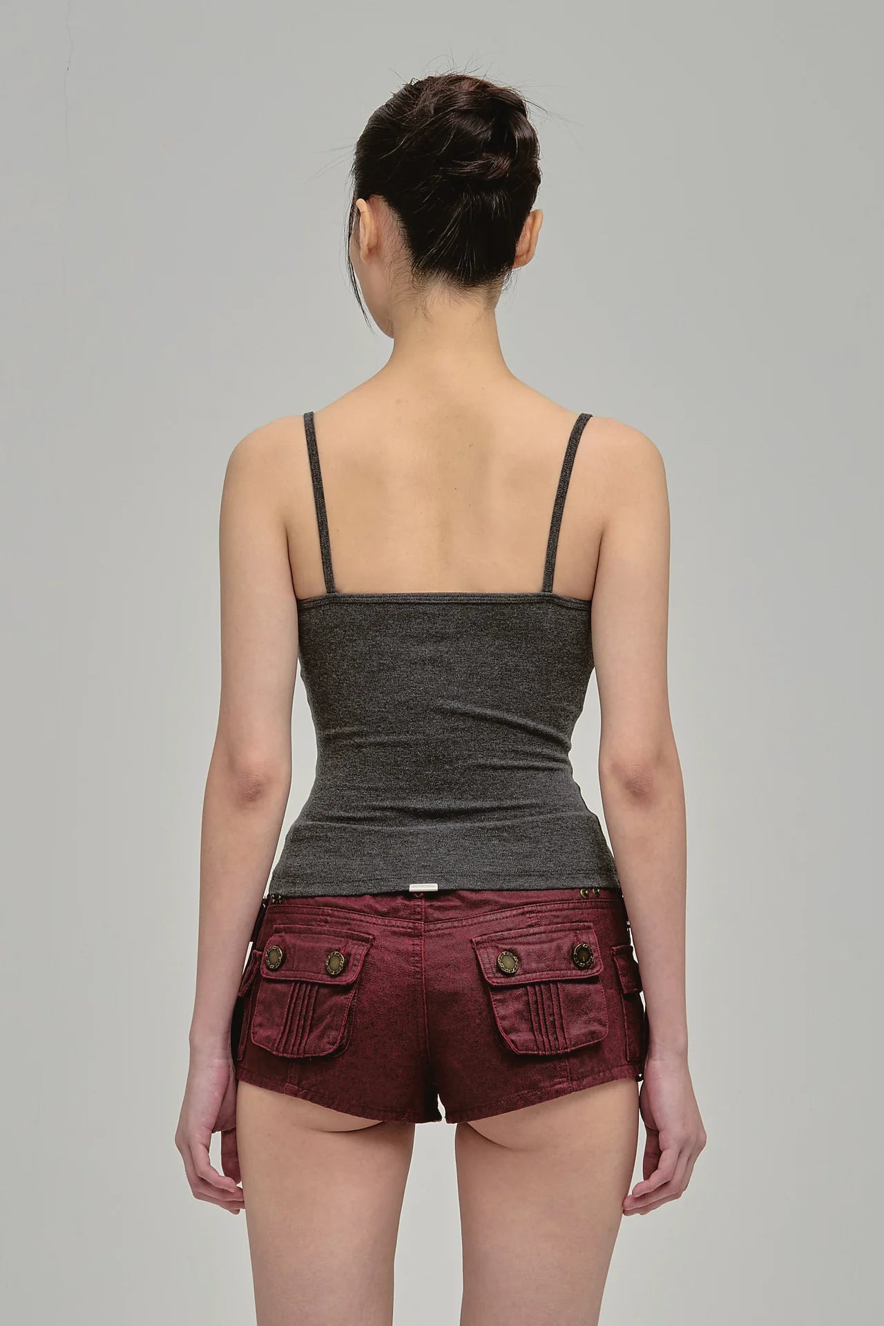 Utility Shorts in Maroon