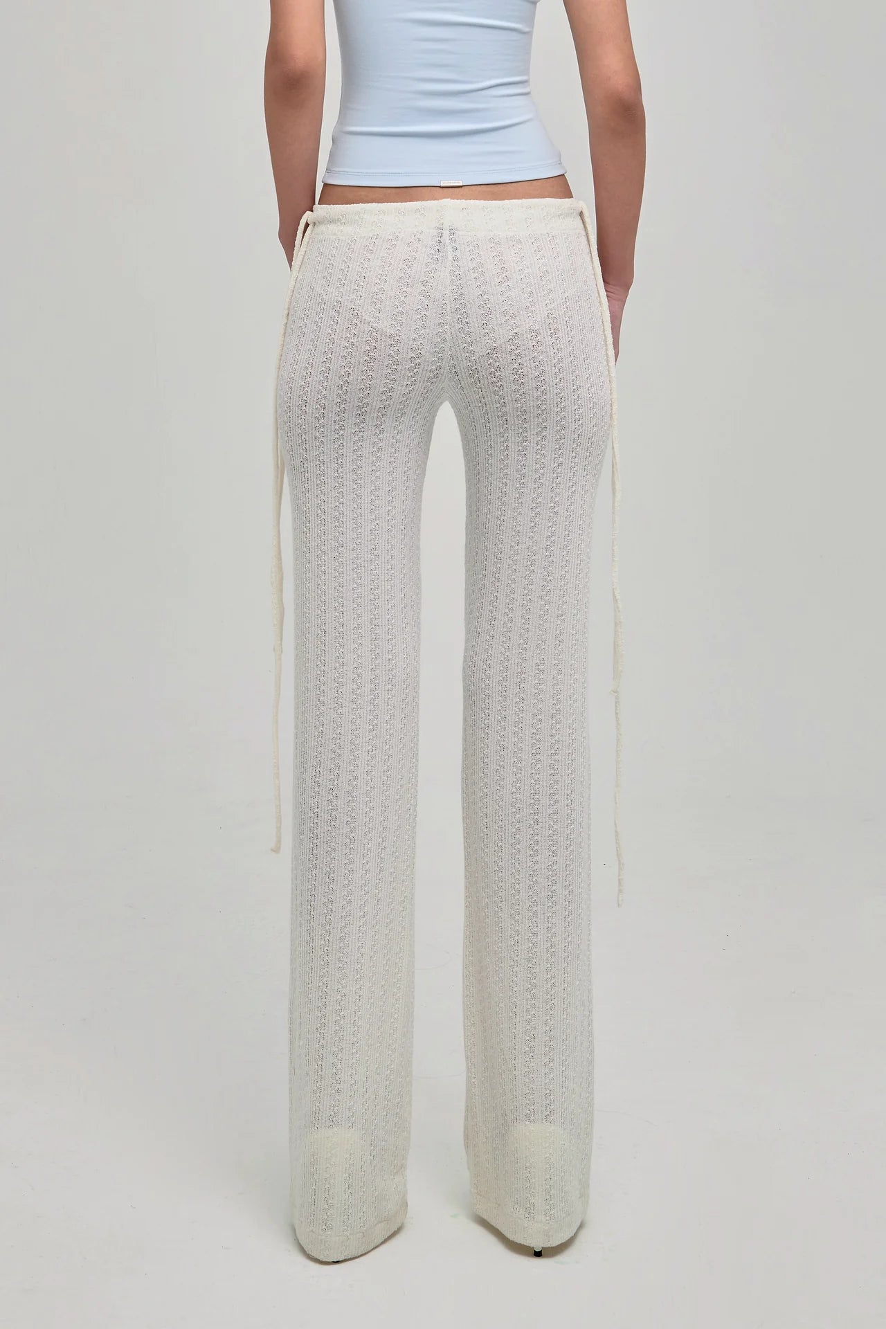 Dazed Knit Pants in Cream