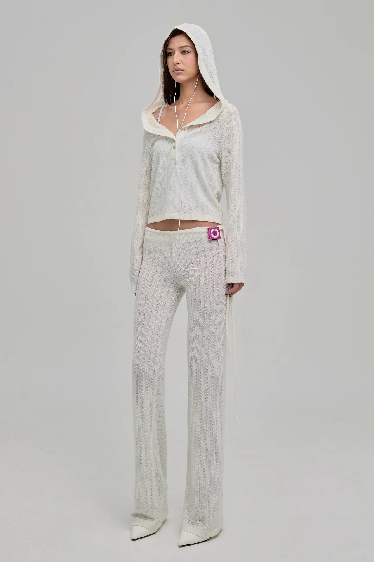 Dazed Knit Pants in Cream