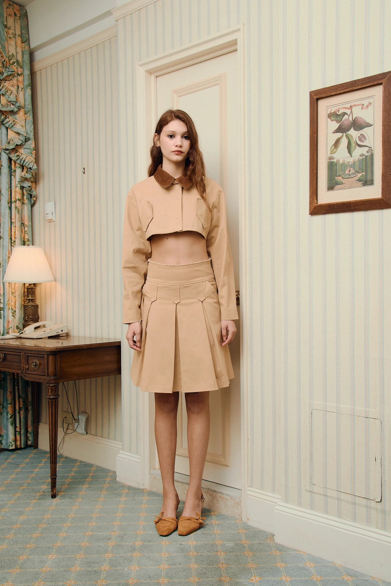 Aline Pleat Skirt