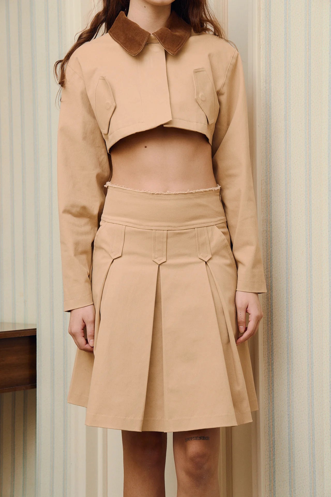 Aline Pleat Skirt
