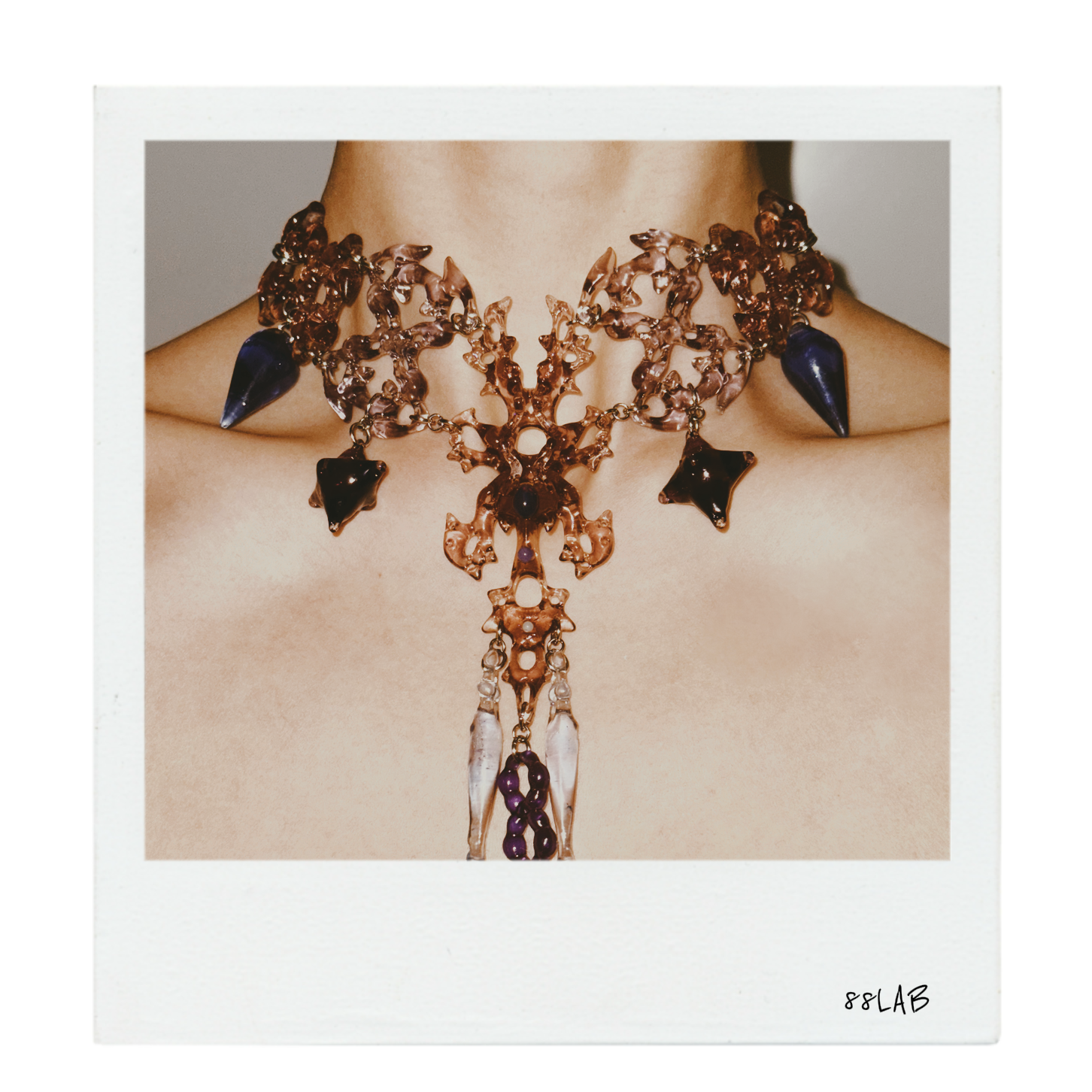Brown Hare Bone Choker