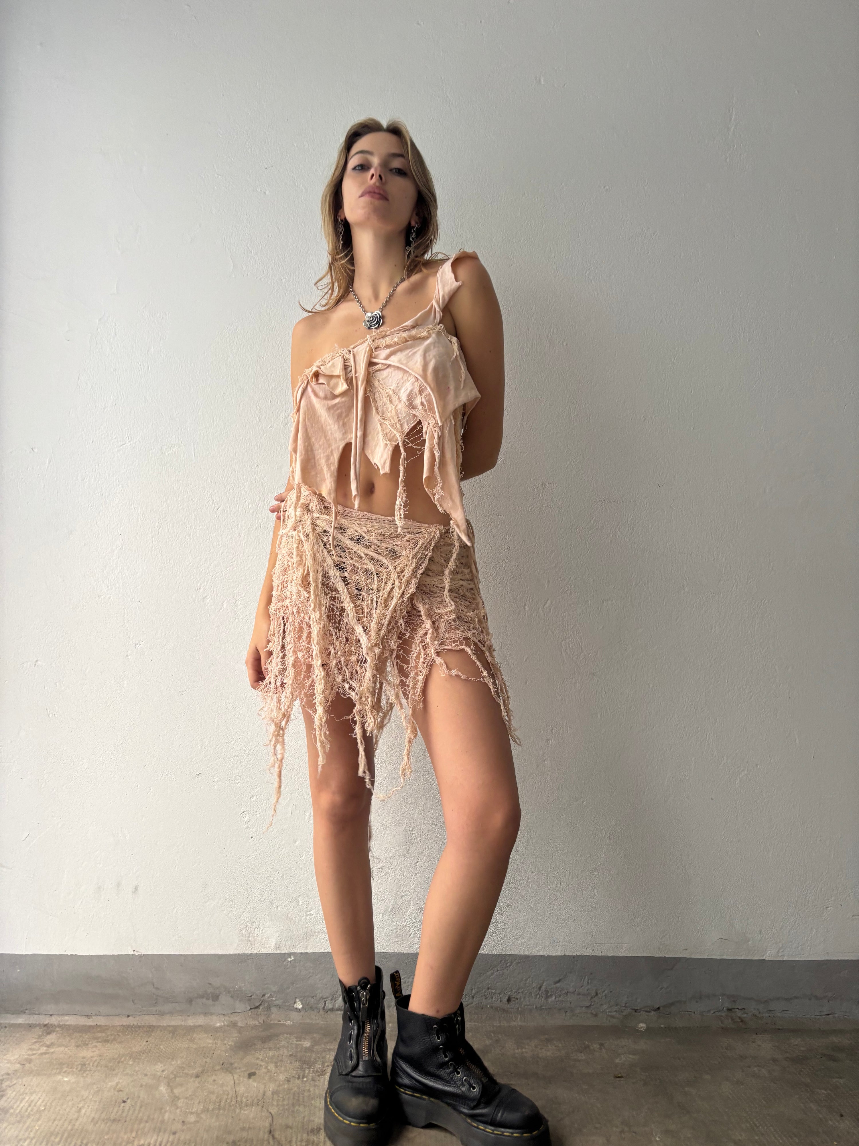 Mermaid Skin Knit Wrap Skirt