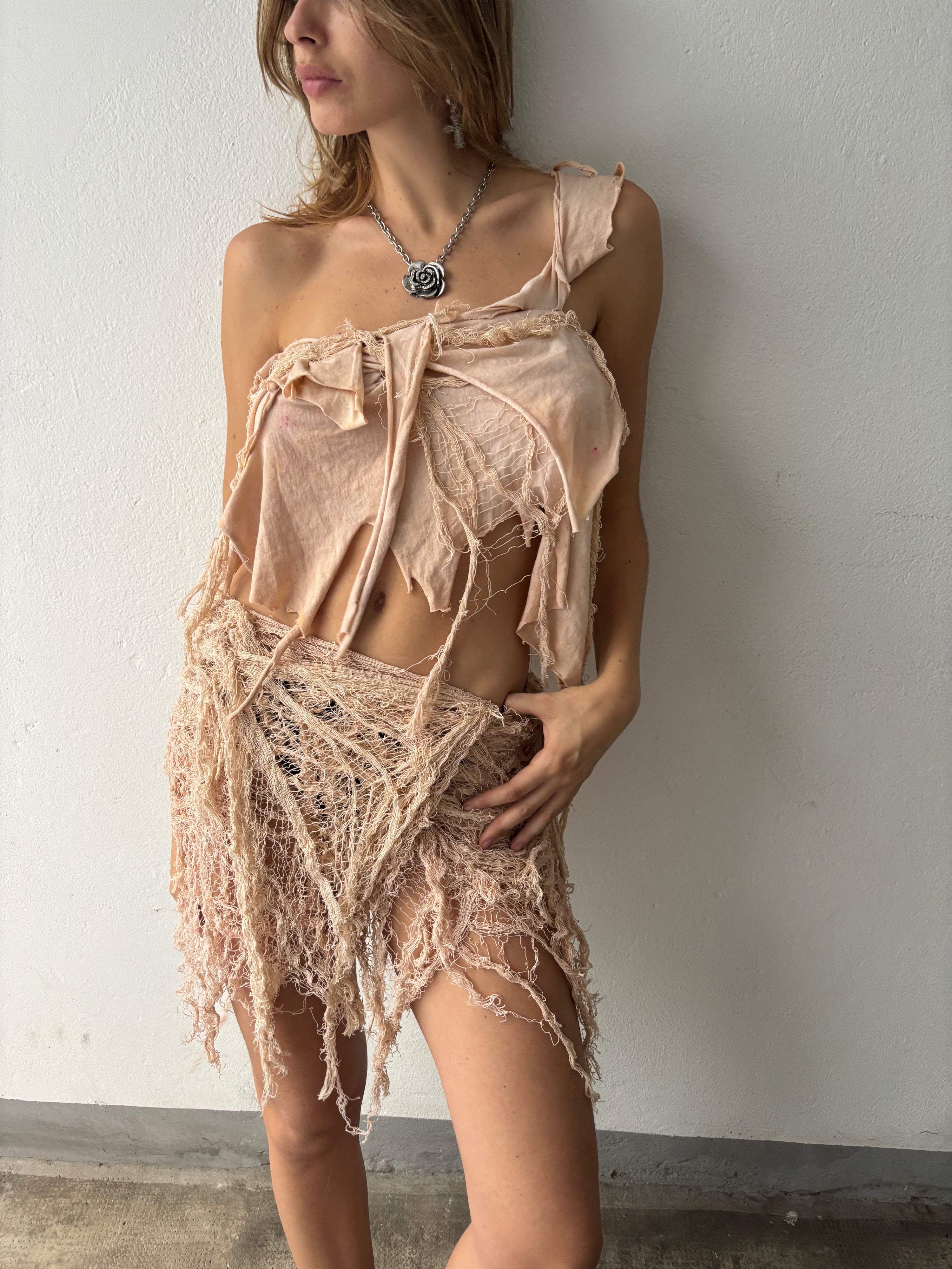 Mermaid Skin Knit Wrap Skirt