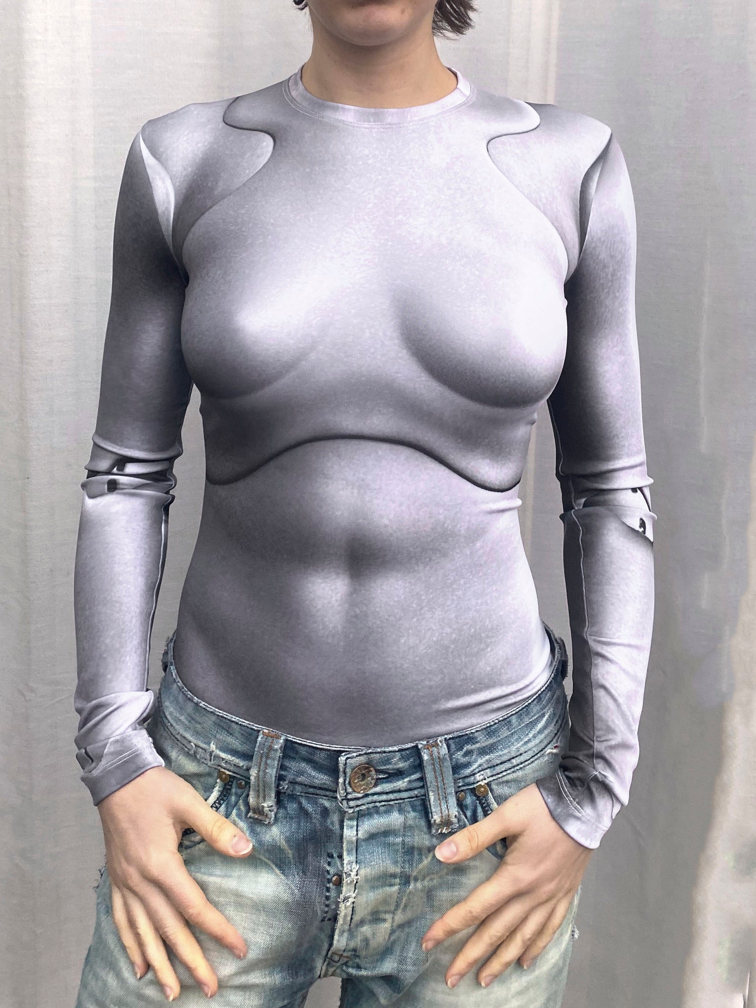 Silver Doll Top
