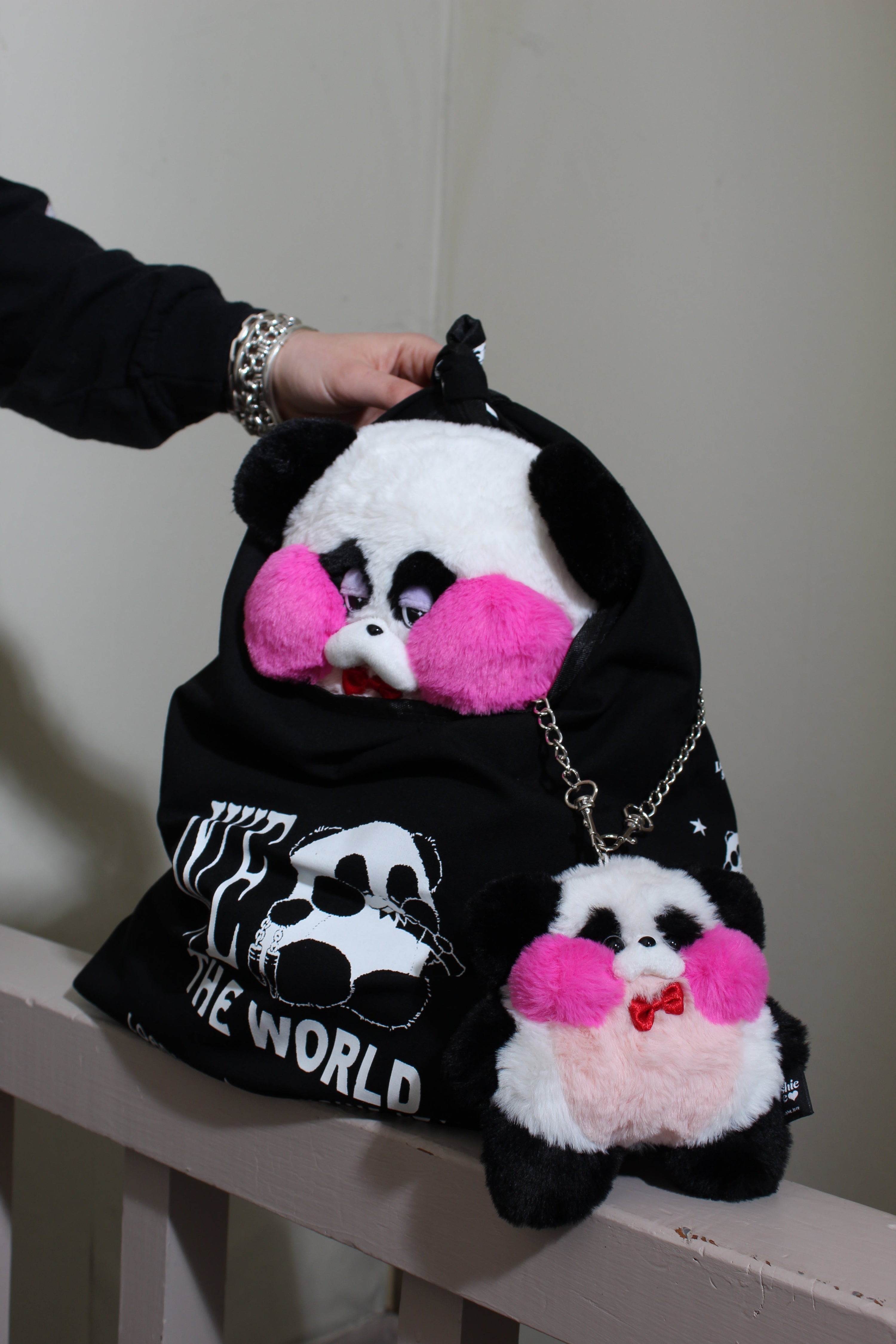 Panda Snoozle - Loading x Plushie Love Bag Charm