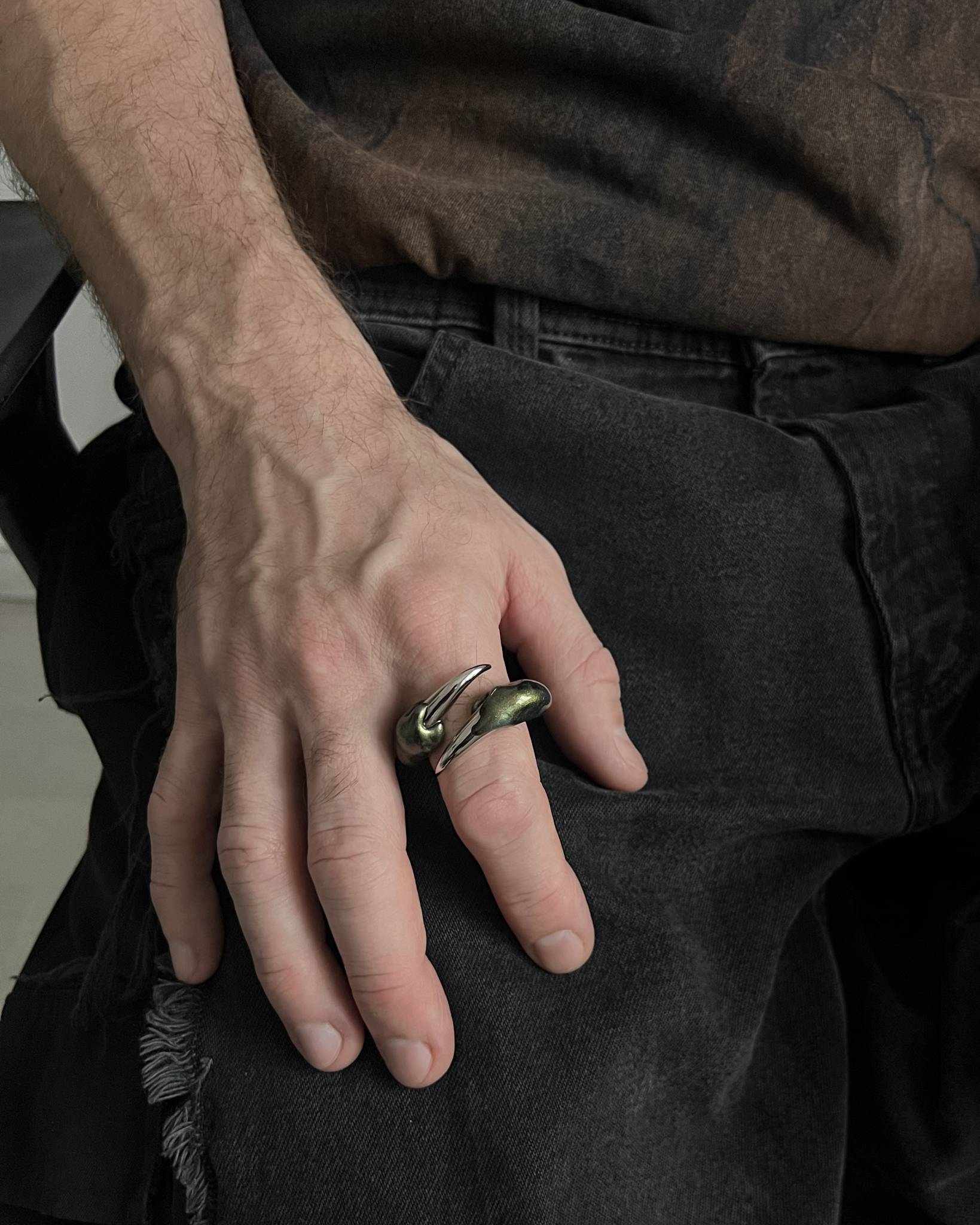 Green Ring with Spikes