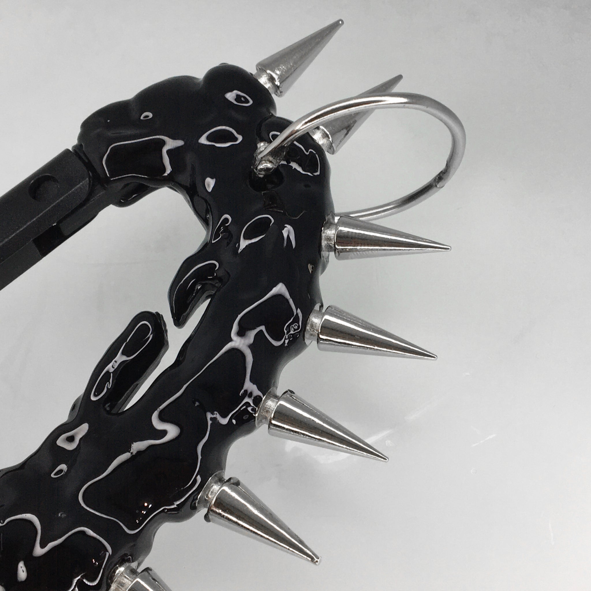 Black Carabiner With Spikes