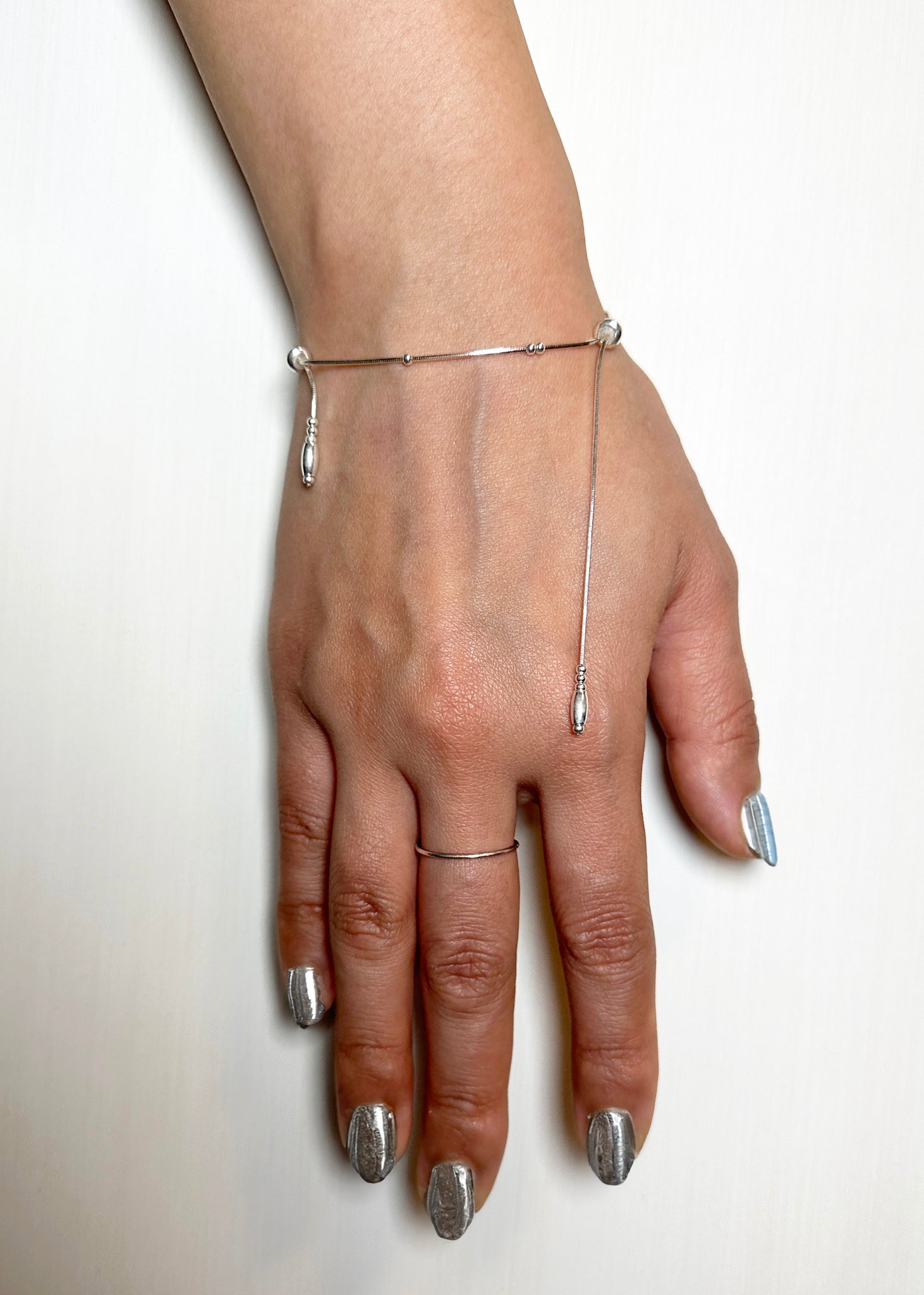 Silver Scarf Bracelet