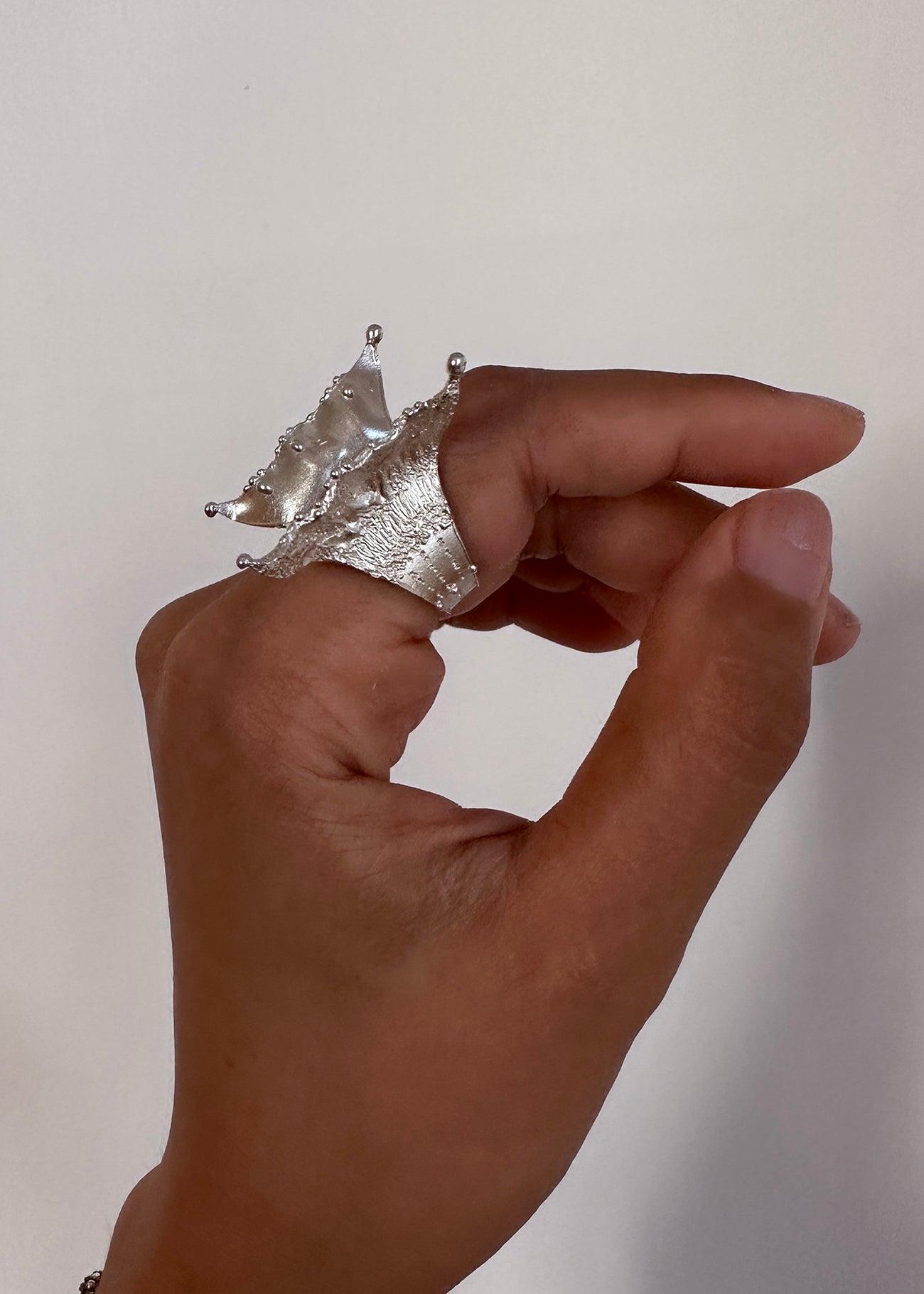 Feenflügel auf Steinen 01 Ring