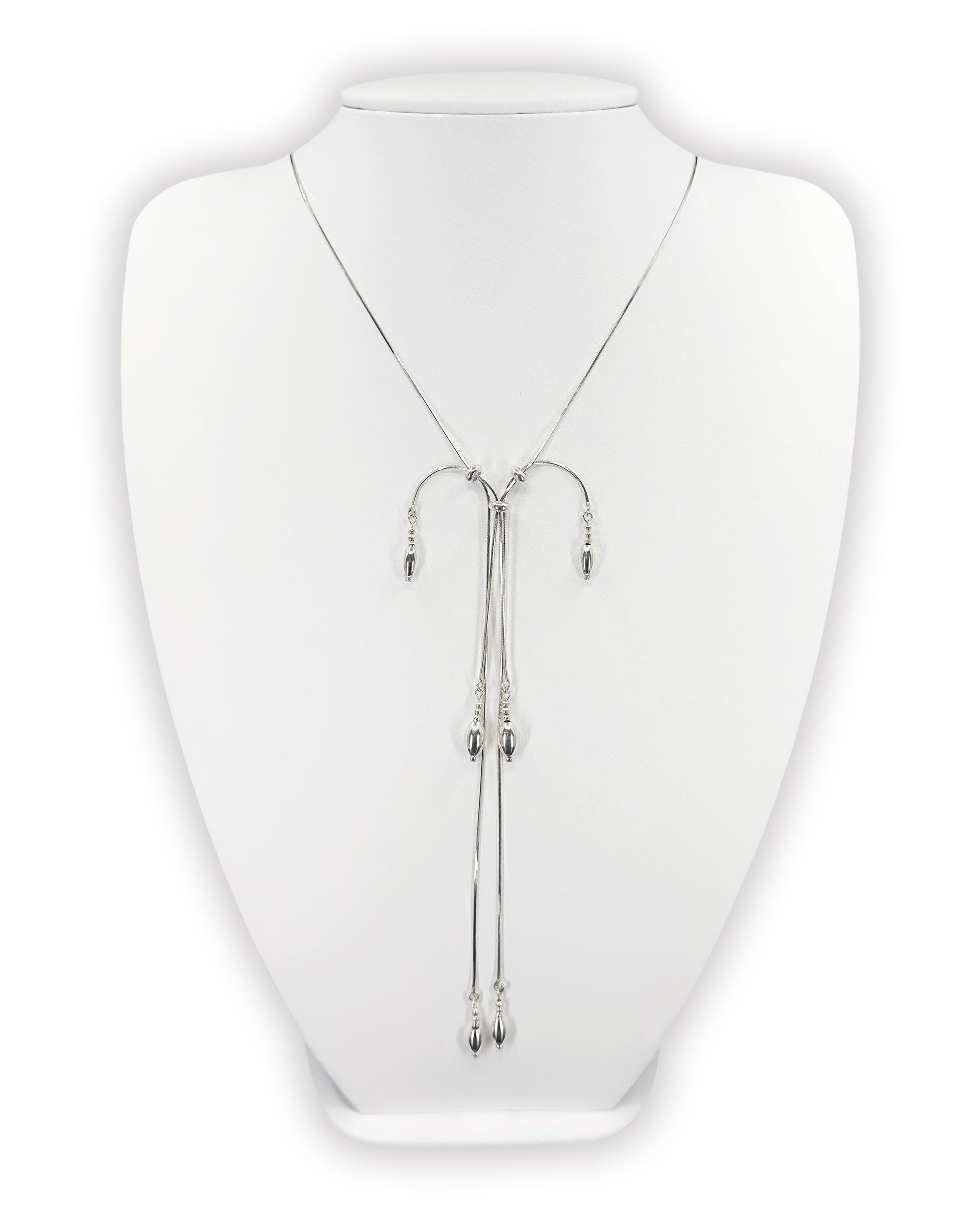 실버 태슬 목걸이 05 